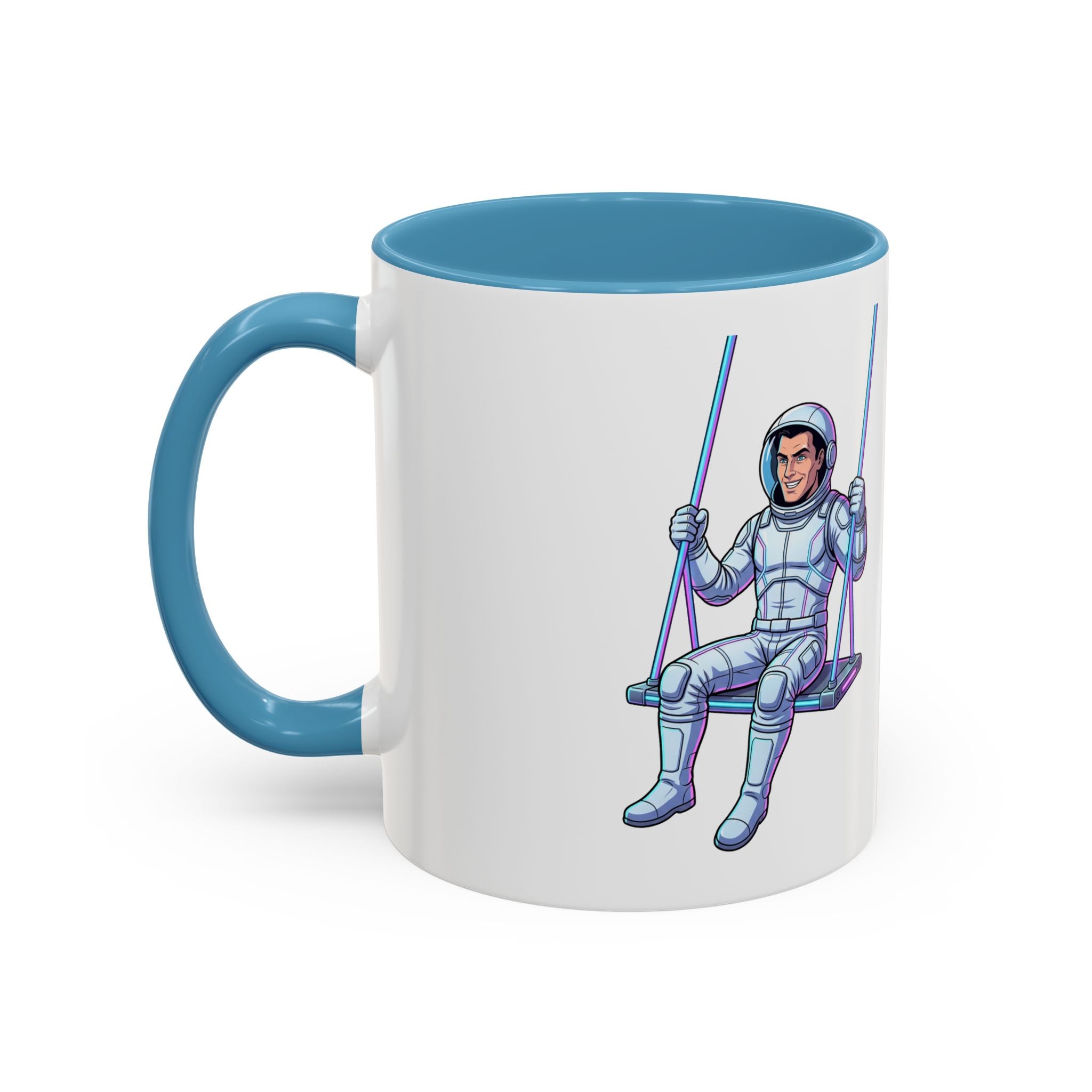 "Galactic Soulmates: Matching Astronaut Couple Mug Set"