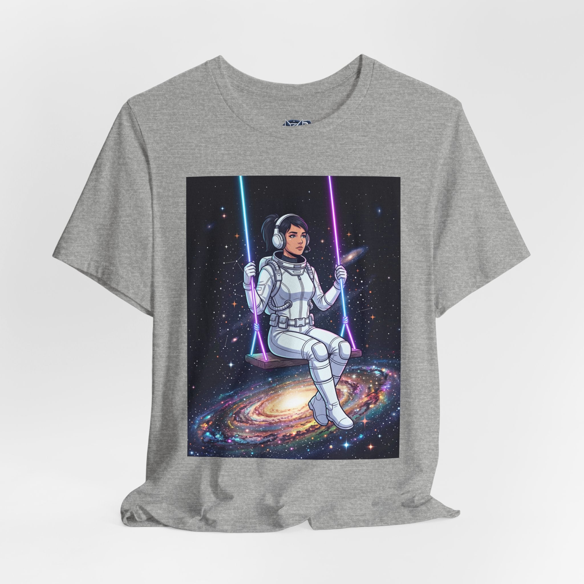 Astronaut on Galaxy Swing T‑Shirt