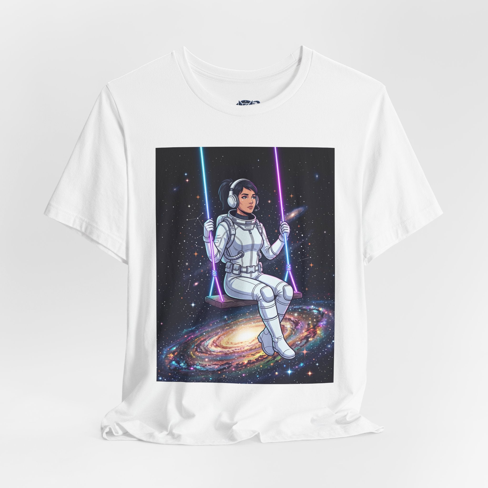 Astronaut on Galaxy Swing T‑Shirt