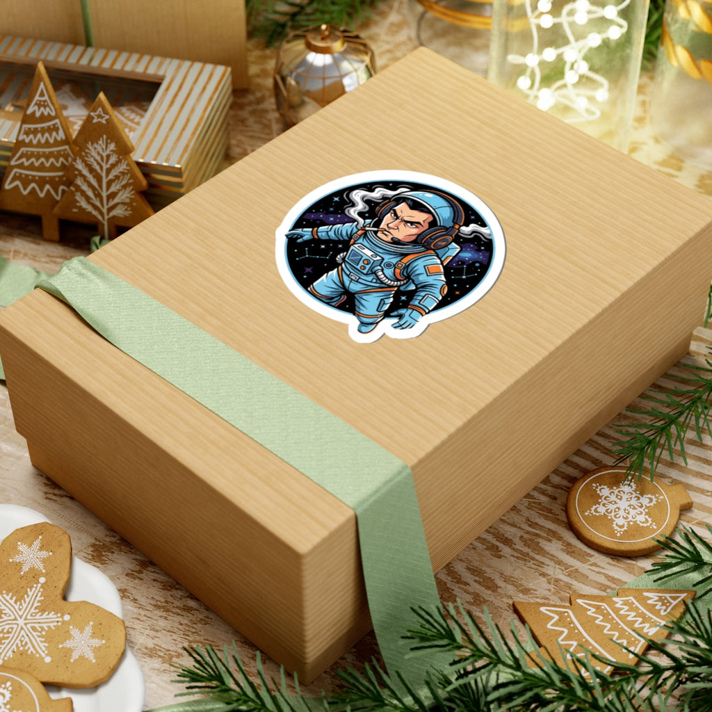 Cosmic Comm Link: Premium Die-Cut Space Gamer Sticker