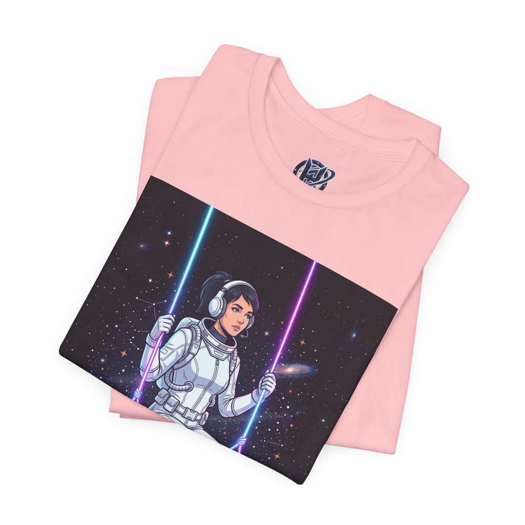 Astronaut on Galaxy Swing T‑Shirt