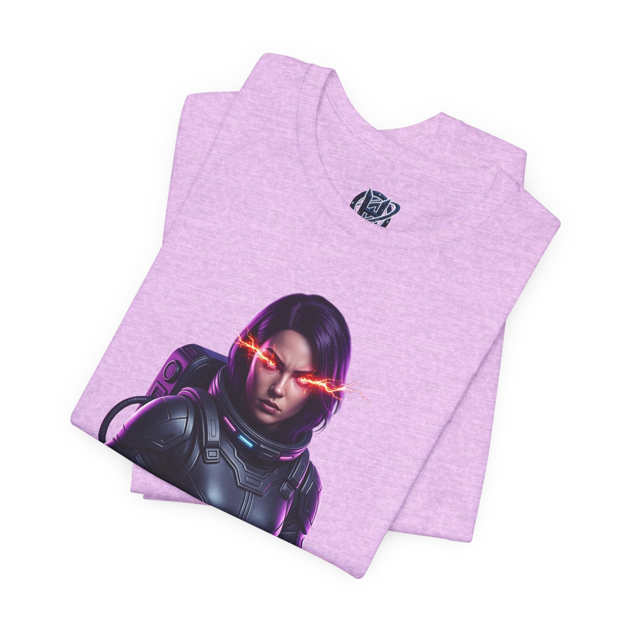 "Hyper-Nova: Red Flare Cyber-Empress Gaming Tee"