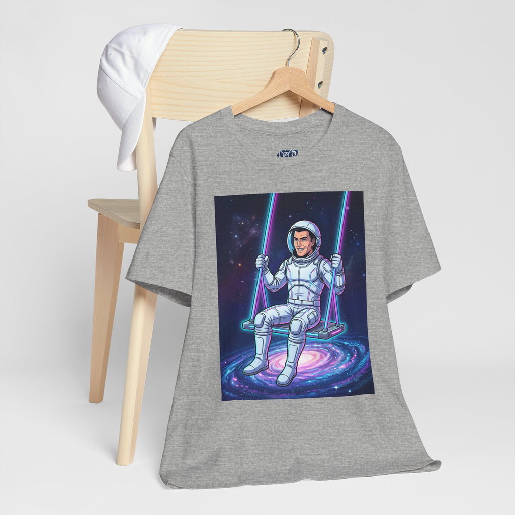 Astronaut Swing Tee – Retro Space Swinging Graphic T-Shirt