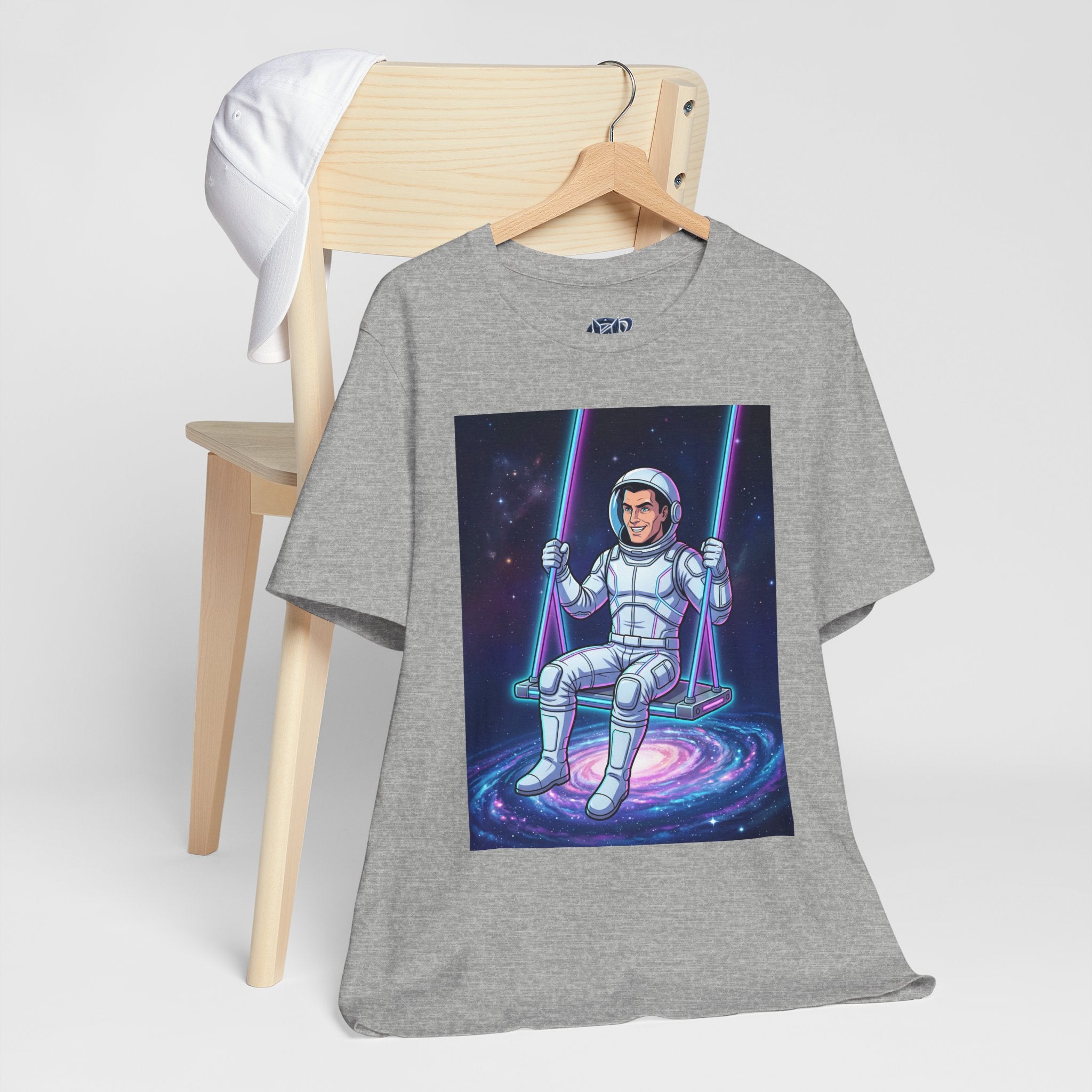 Astronaut Swing Tee – Retro Space Swinging Graphic T-Shirt