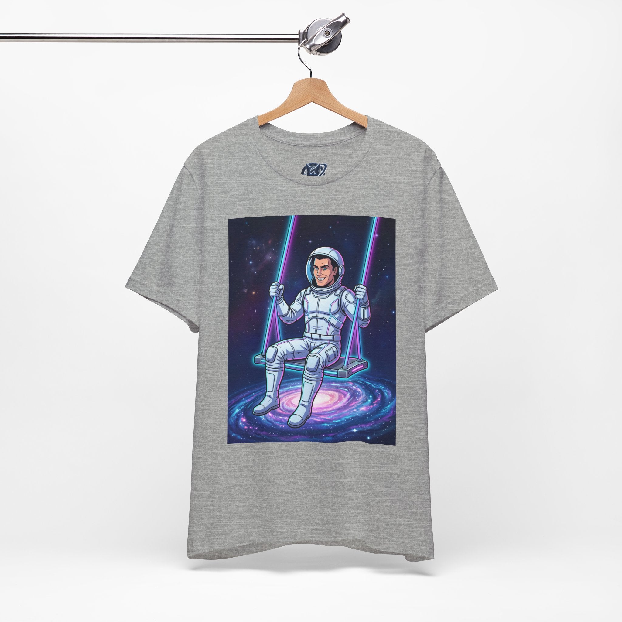 Astronaut Swing Tee – Retro Space Swinging Graphic T-Shirt