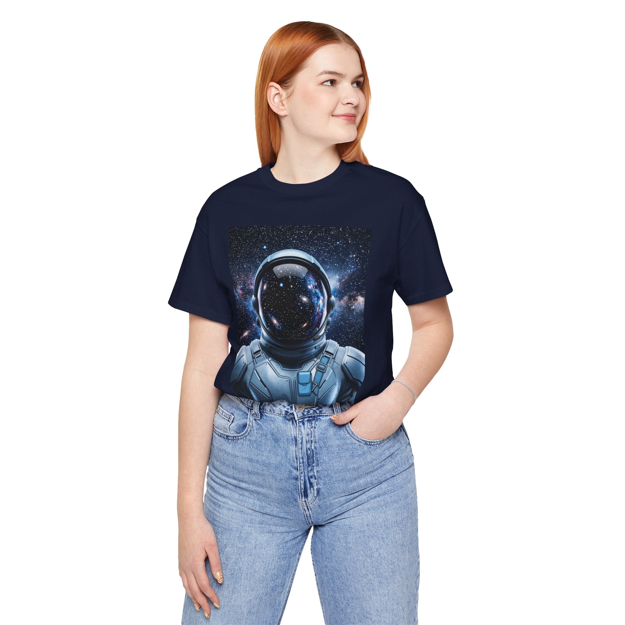 Astronaut Graphic Tee — Space Helmet Galaxy T-Shirt
