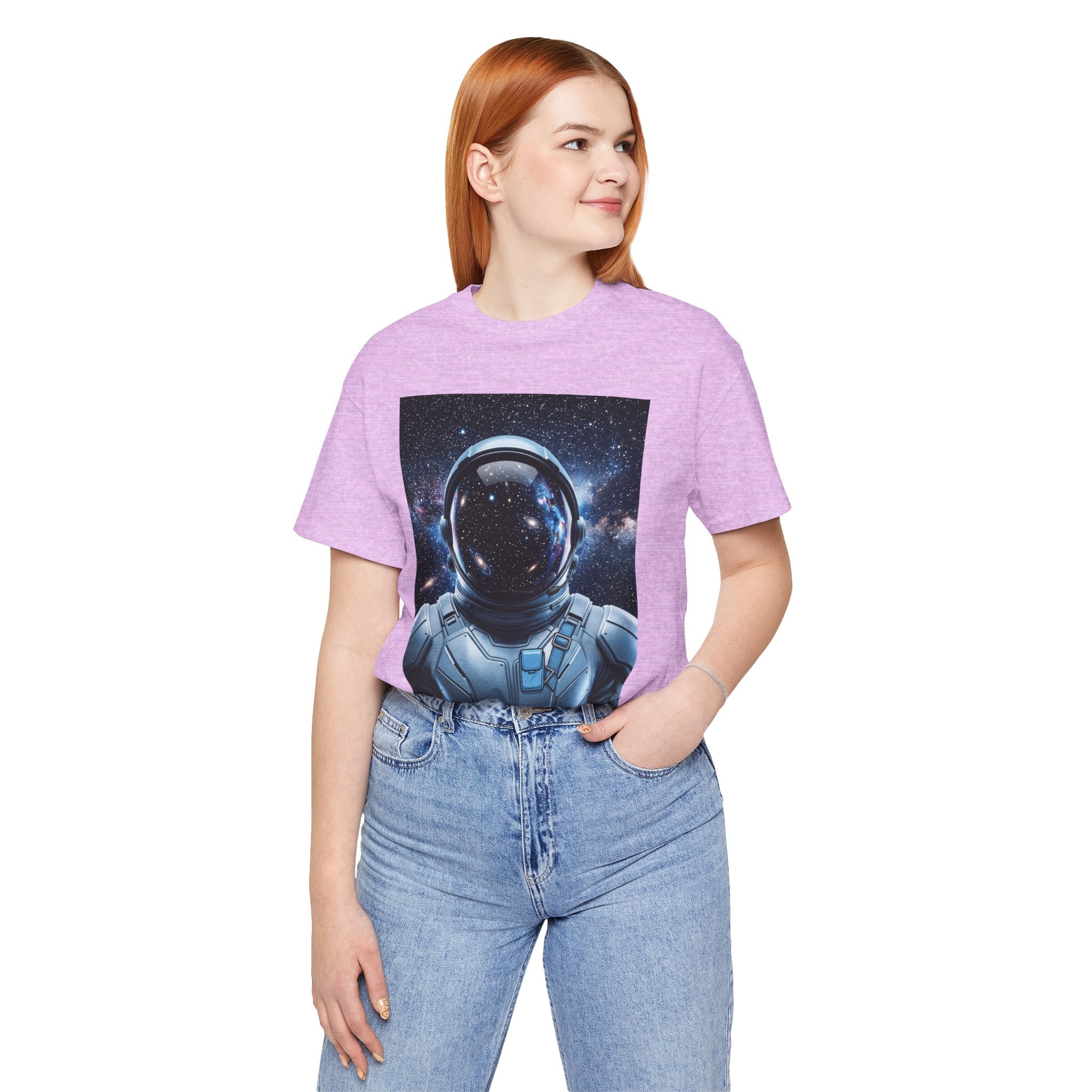 Astronaut Graphic Tee — Space Helmet Galaxy T-Shirt