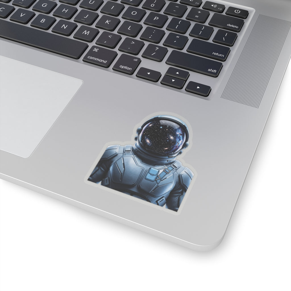 Astronaut Helmet Sticker — Cosmic Space Kiss-Cut Decal for Laptops & Gear