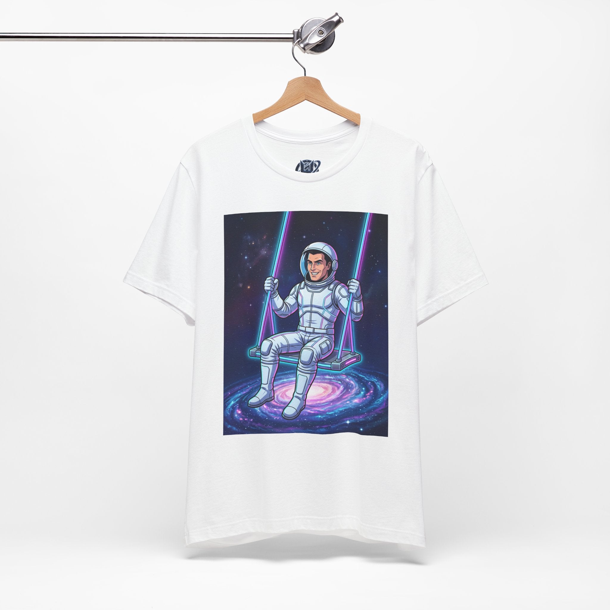 Astronaut Swing Tee – Retro Space Swinging Graphic T-Shirt