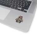 "Hyper-Charge: Red Flare Astronaut Gaming Sticker"