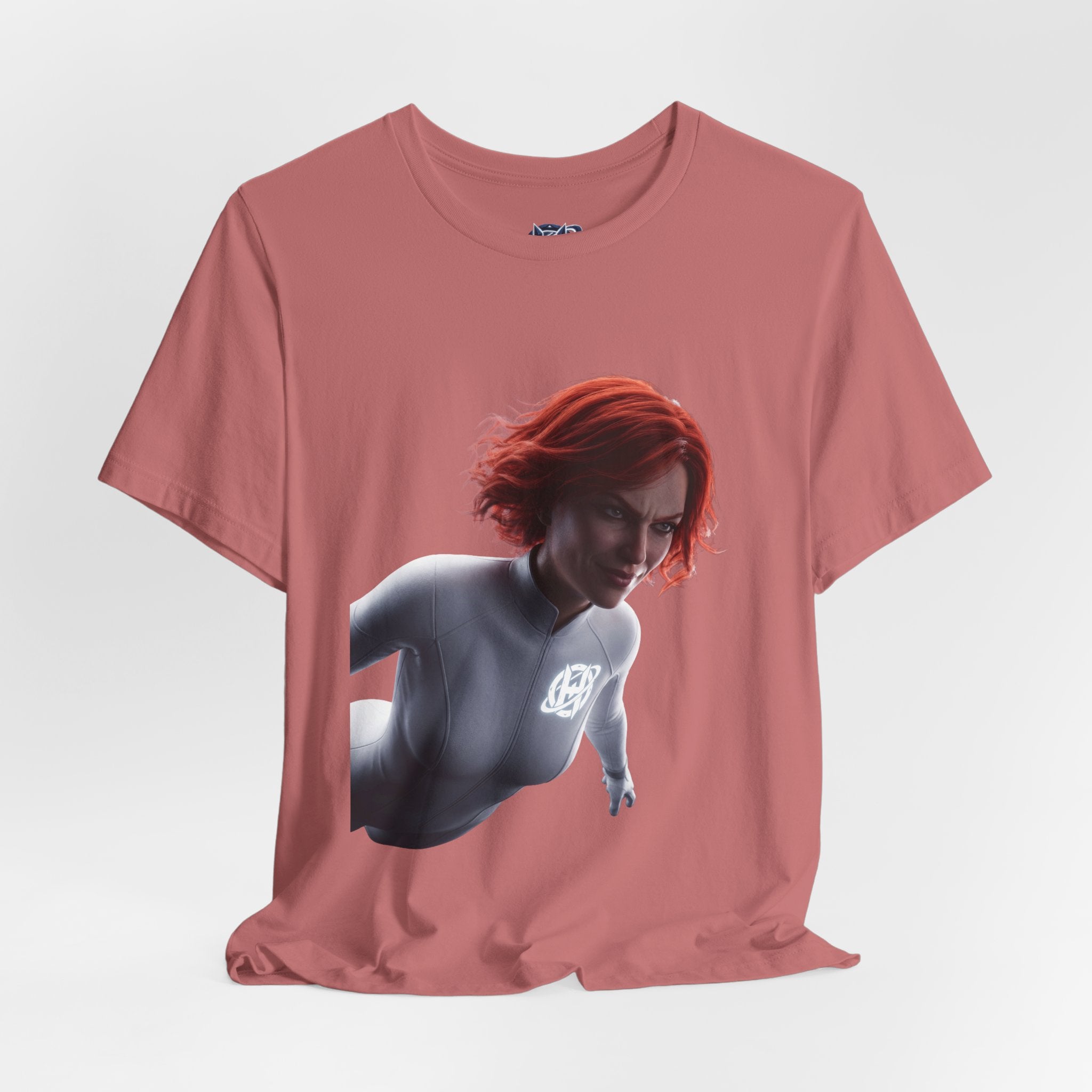 Superhero Flight T-Shirt — Red-Haired Flying Hero Graphic Tee