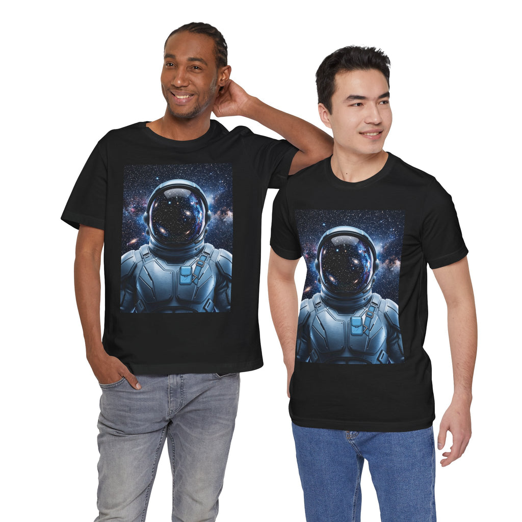 Astronaut Graphic Tee — Space Helmet Galaxy T-Shirt