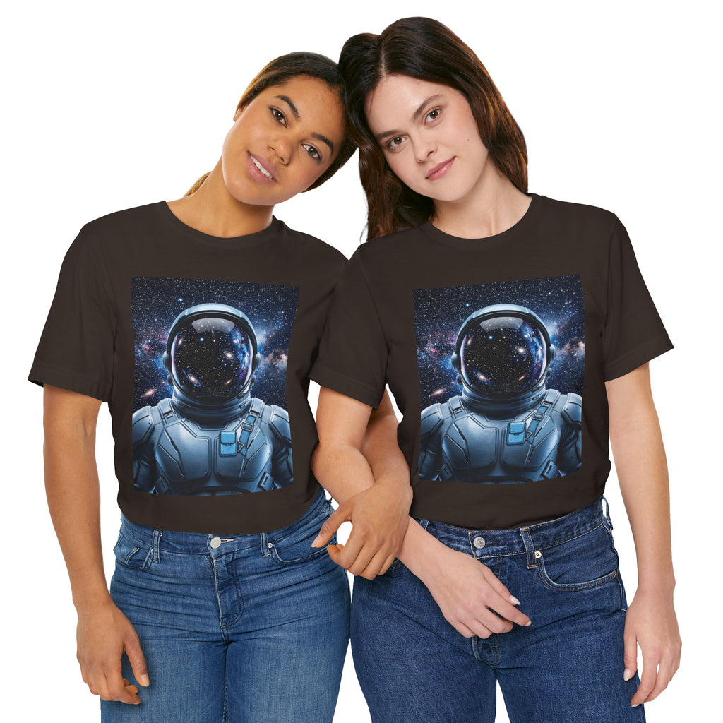 Astronaut Graphic Tee — Space Helmet Galaxy T-Shirt