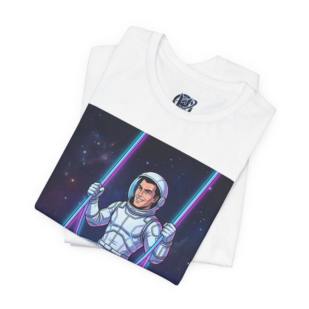 Astronaut Swing Tee – Retro Space Swinging Graphic T-Shirt