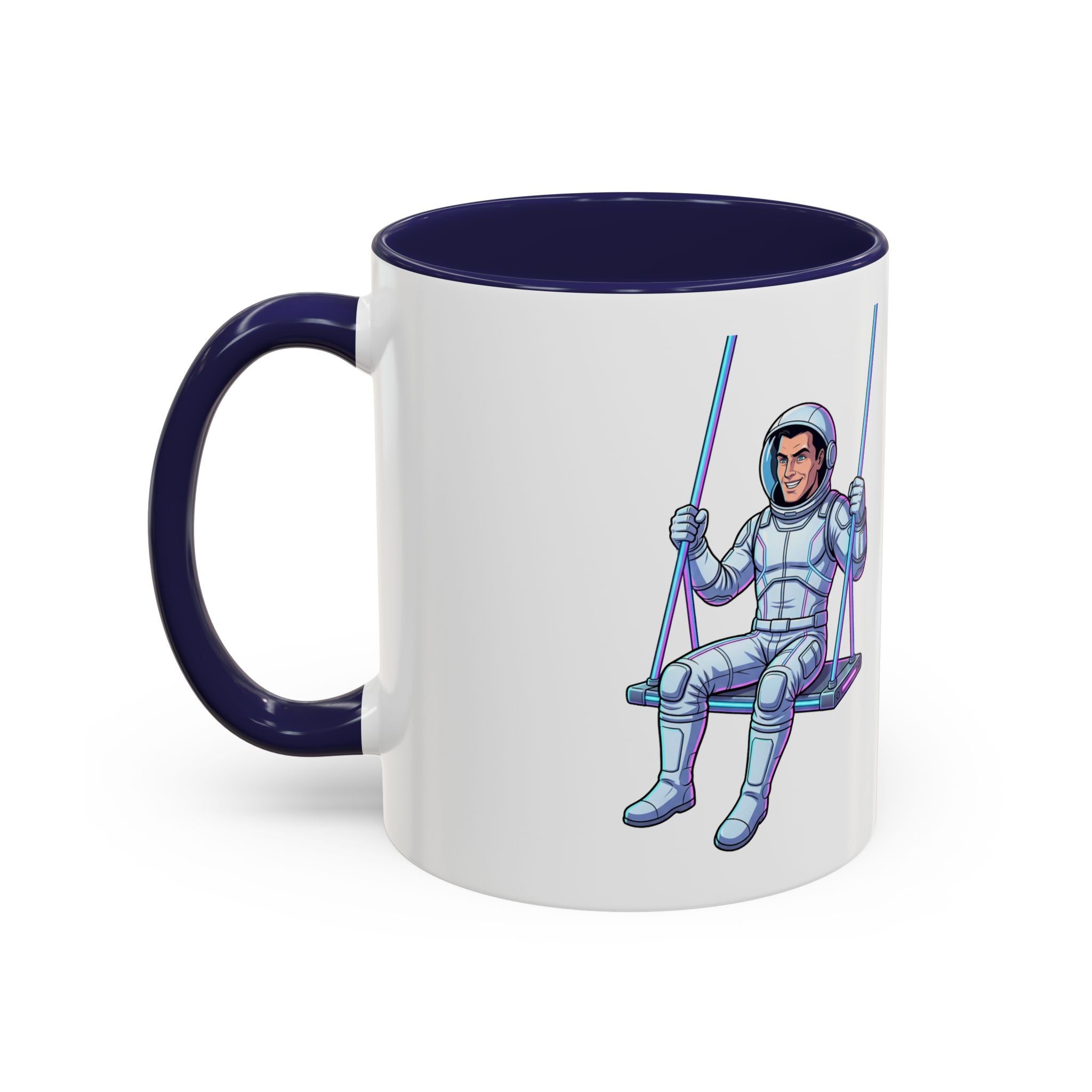 "Galactic Soulmates: Matching Astronaut Couple Mug Set"