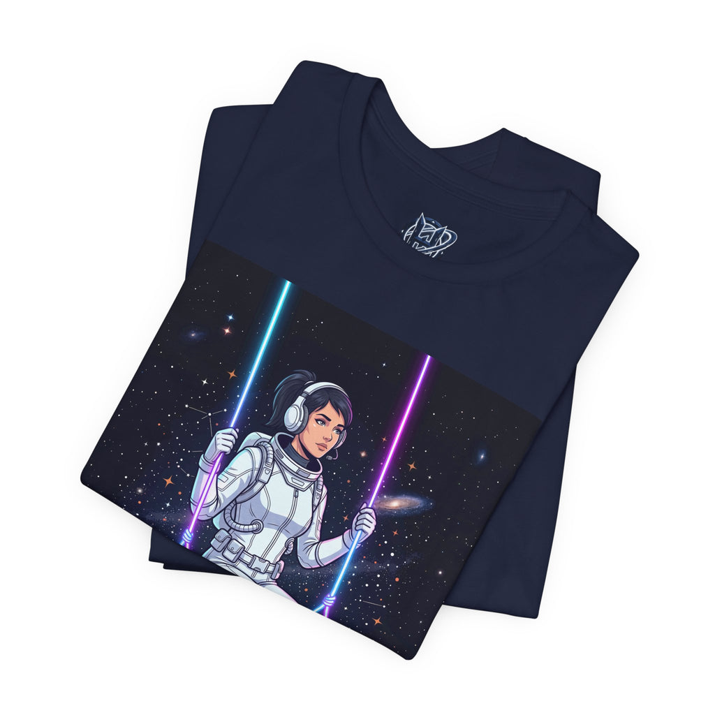 Astronaut on Galaxy Swing T‑Shirt
