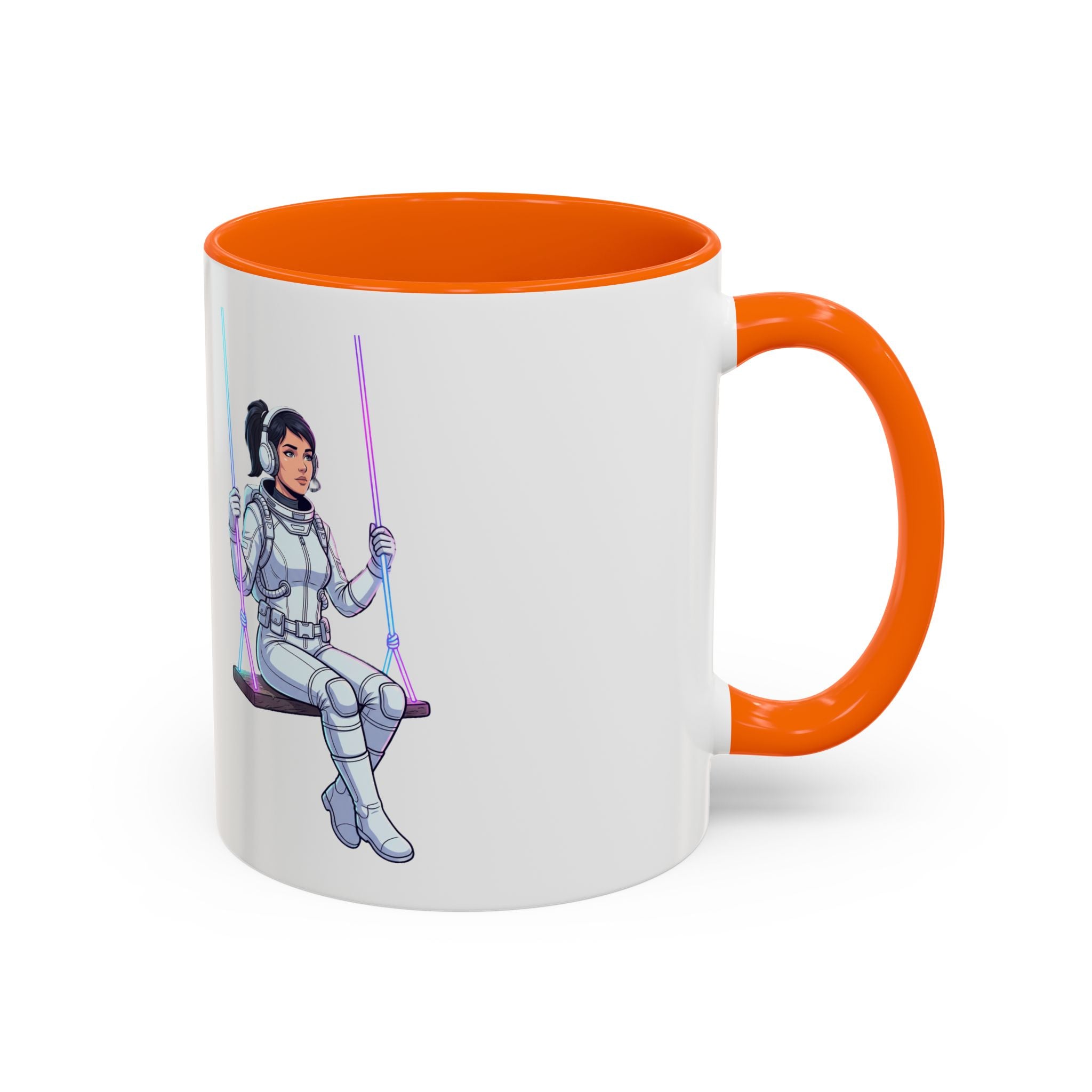 "Galactic Soulmates: Matching Astronaut Couple Mug Set"