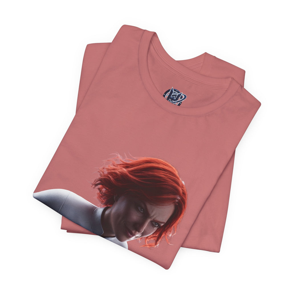 Superhero Flight T-Shirt — Red-Haired Flying Hero Graphic Tee