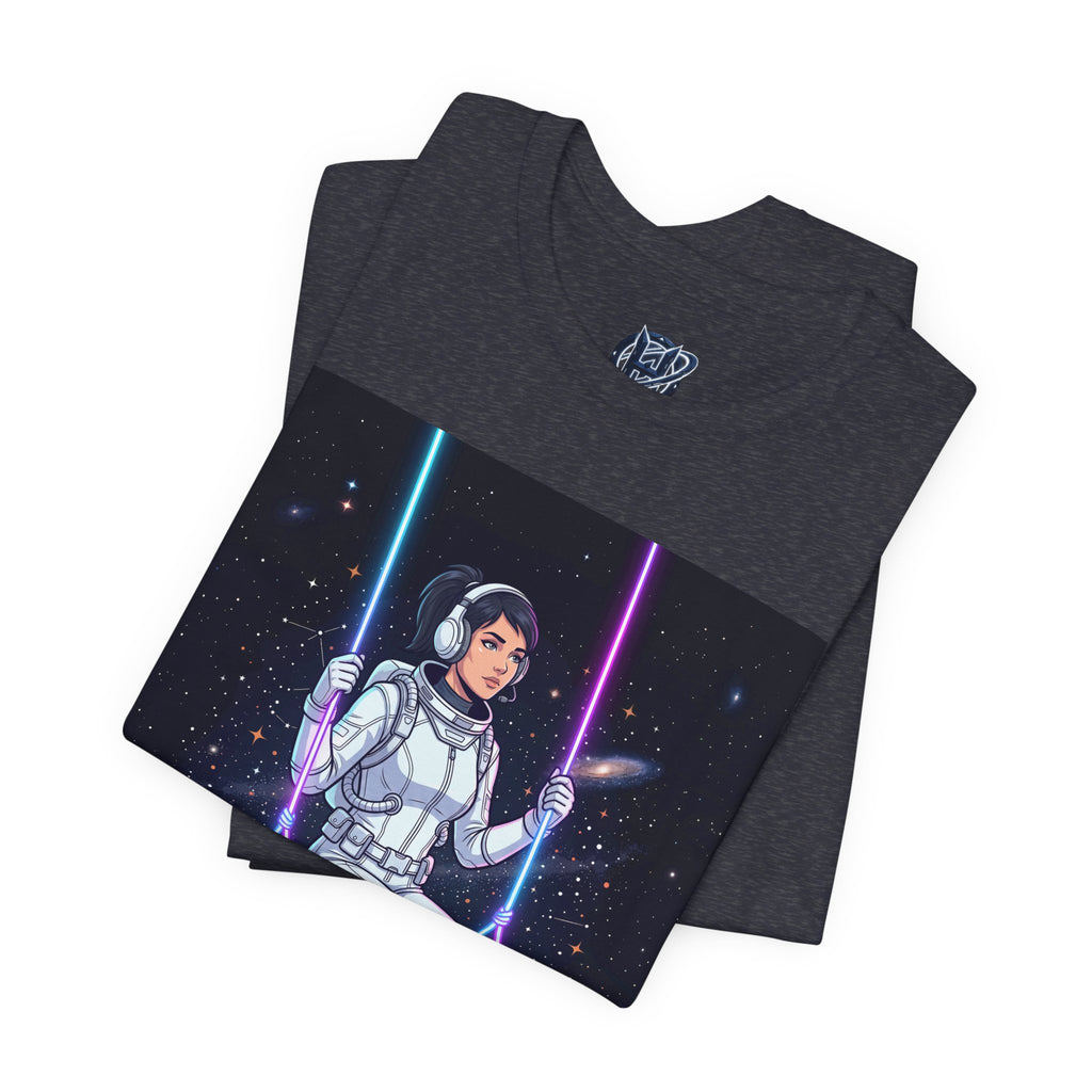 Astronaut on Galaxy Swing T‑Shirt