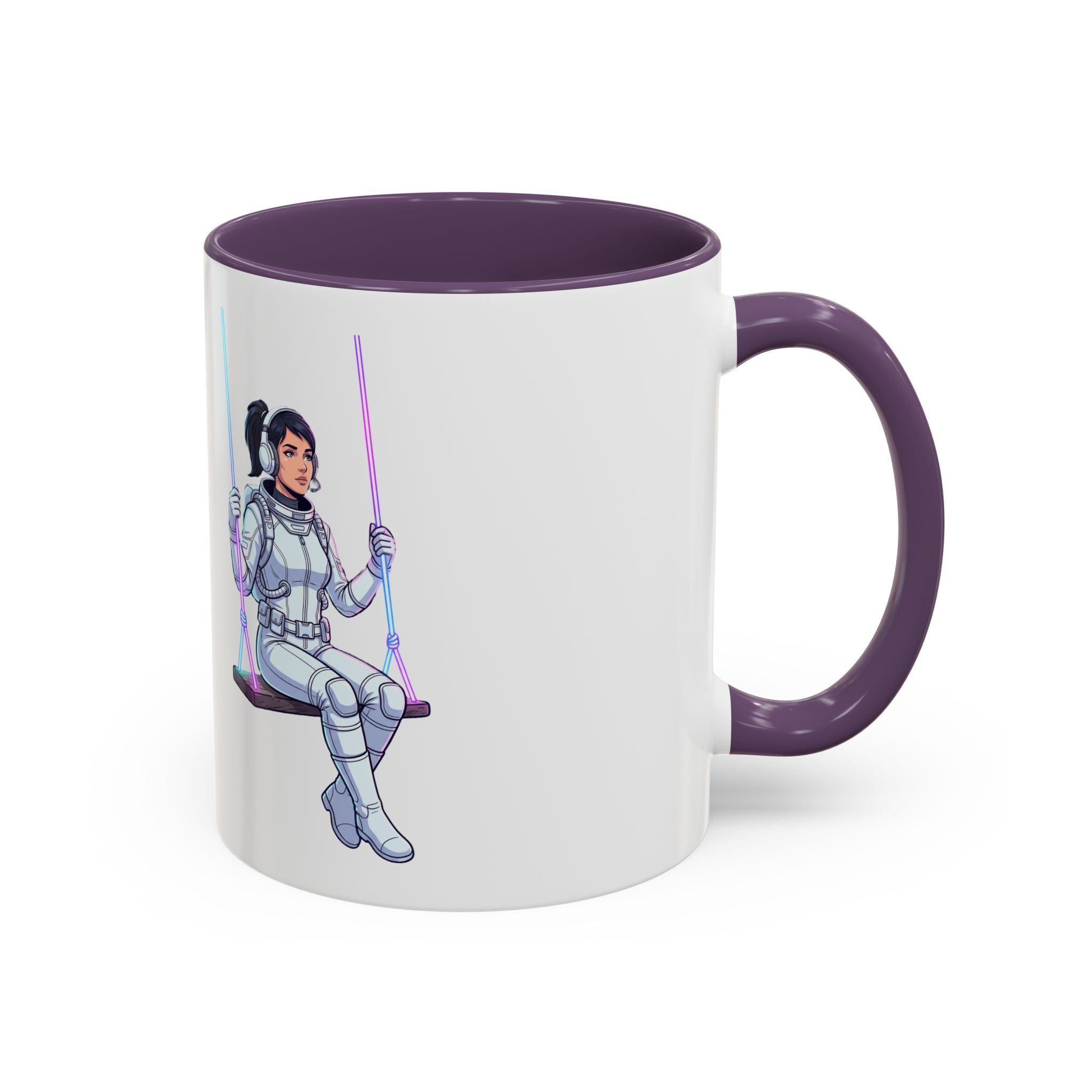 "Galactic Soulmates: Matching Astronaut Couple Mug Set"