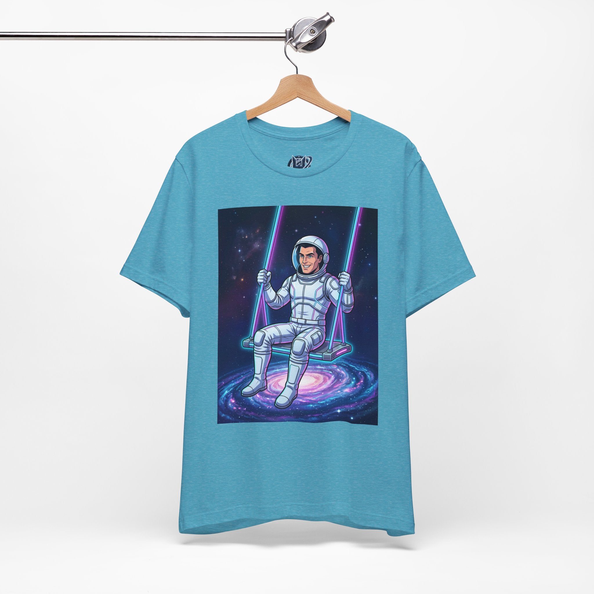 Astronaut Swing Tee – Retro Space Swinging Graphic T-Shirt
