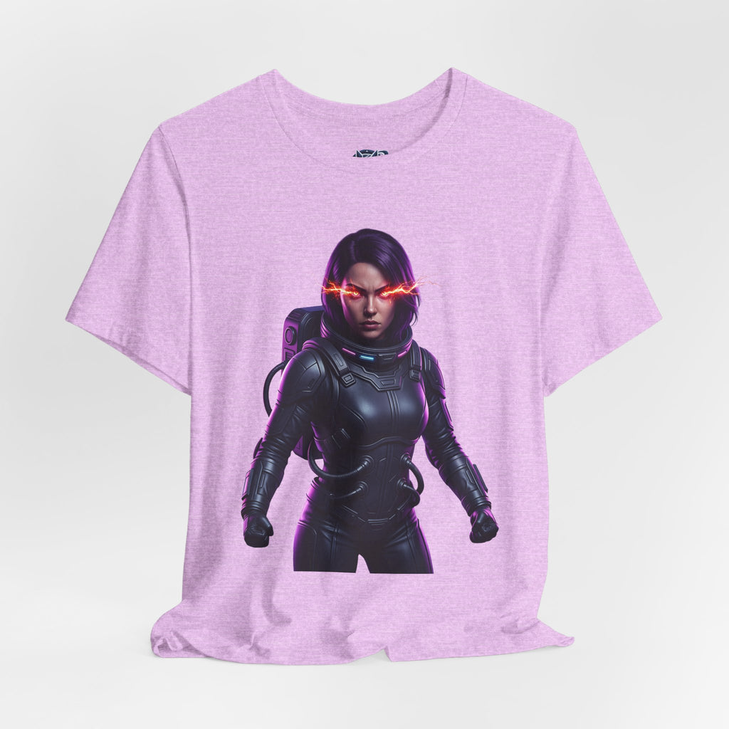 "Hyper-Nova: Red Flare Cyber-Empress Gaming Tee"