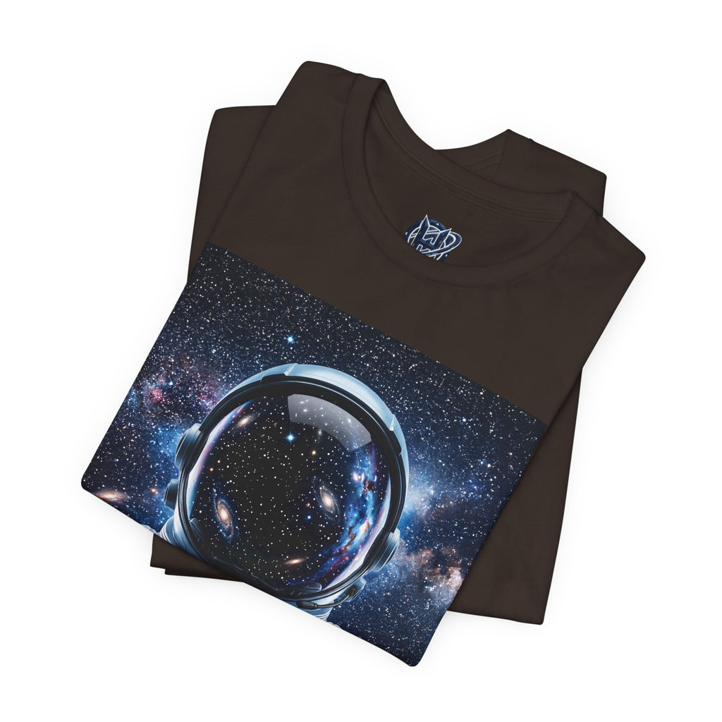 Astronaut Graphic Tee — Space Helmet Galaxy T-Shirt