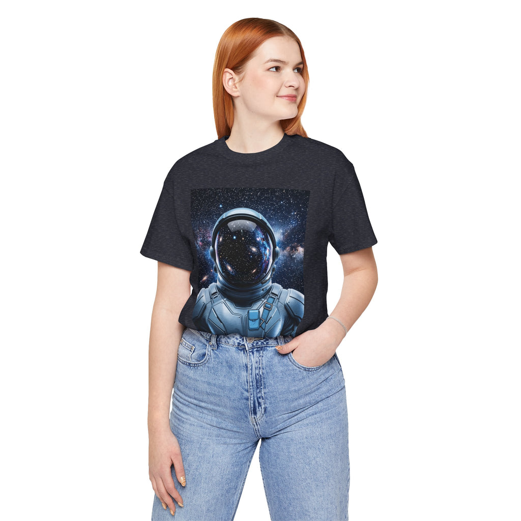 Astronaut Graphic Tee — Space Helmet Galaxy T-Shirt