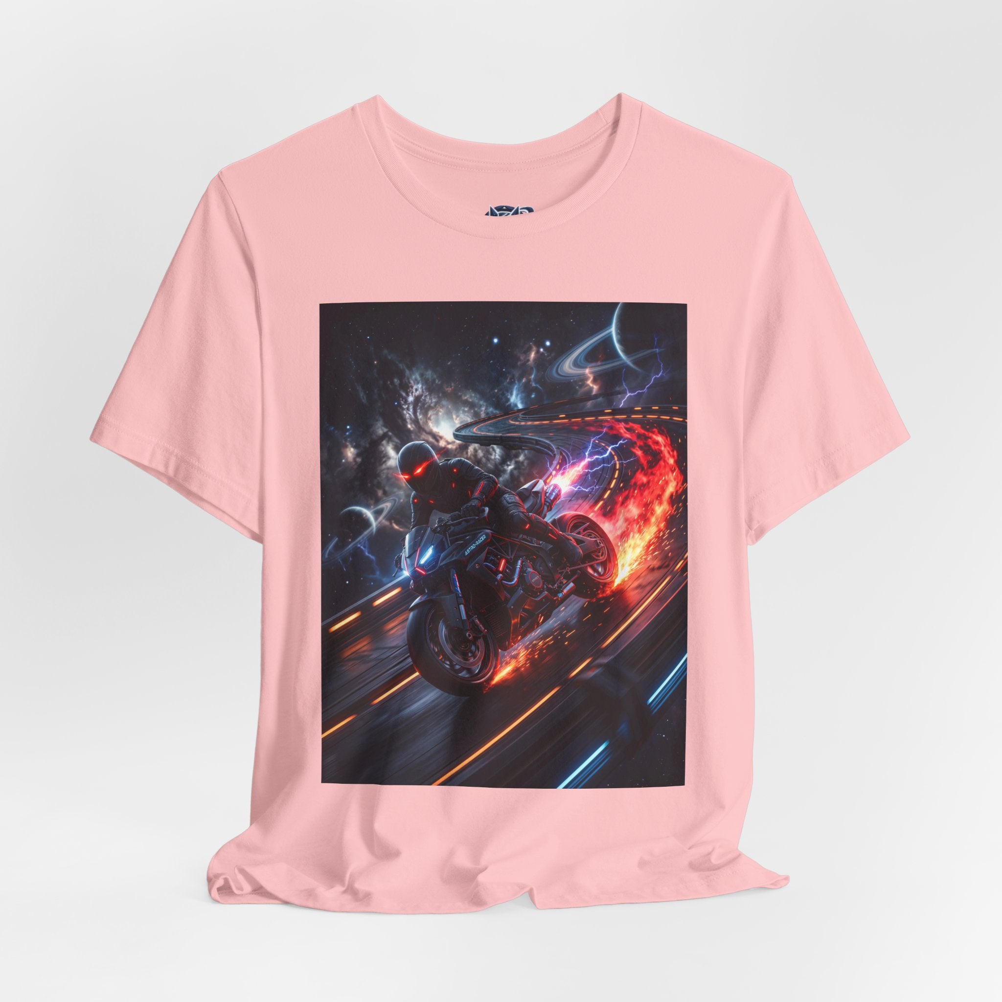 "Nitro-Void: Galactic Cyber-Rider Racing Tee"