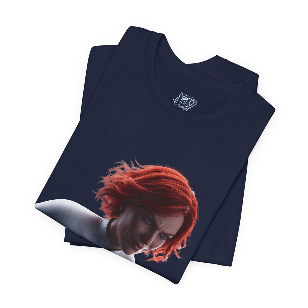 Superhero Flight T-Shirt — Red-Haired Flying Hero Graphic Tee