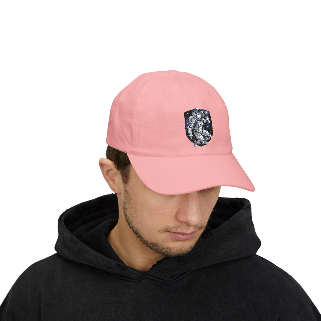 "Celestial Empress: Premium Female Astronaut Embroidered Cap"