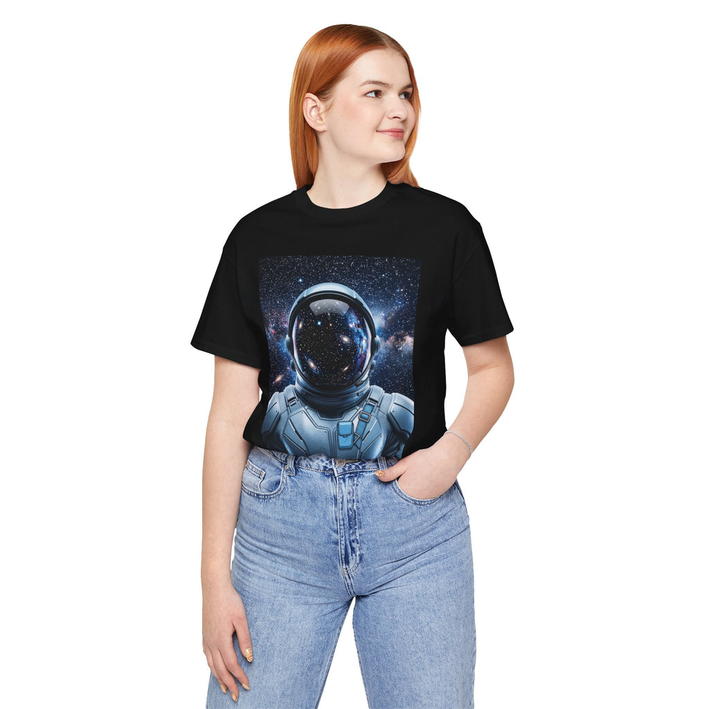 Astronaut Graphic Tee — Space Helmet Galaxy T-Shirt