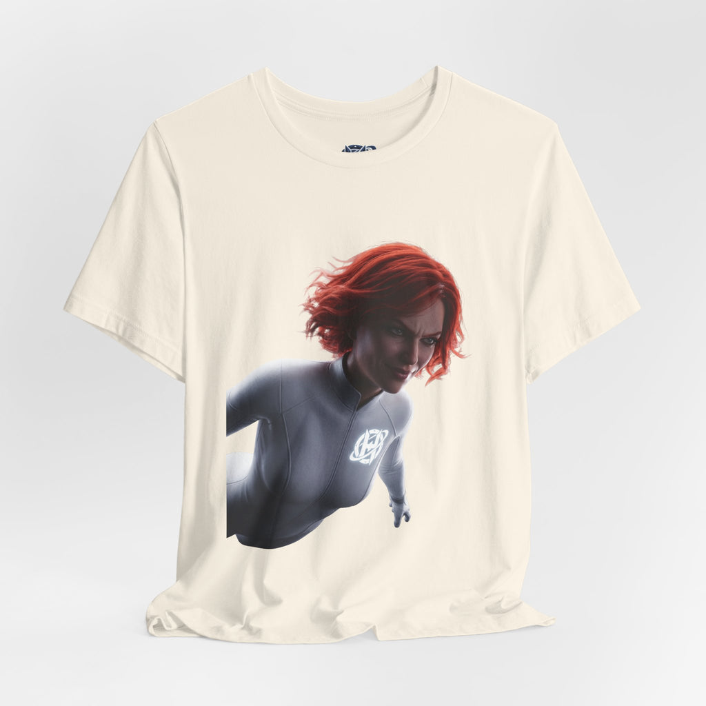 Superhero Flight T-Shirt — Red-Haired Flying Hero Graphic Tee