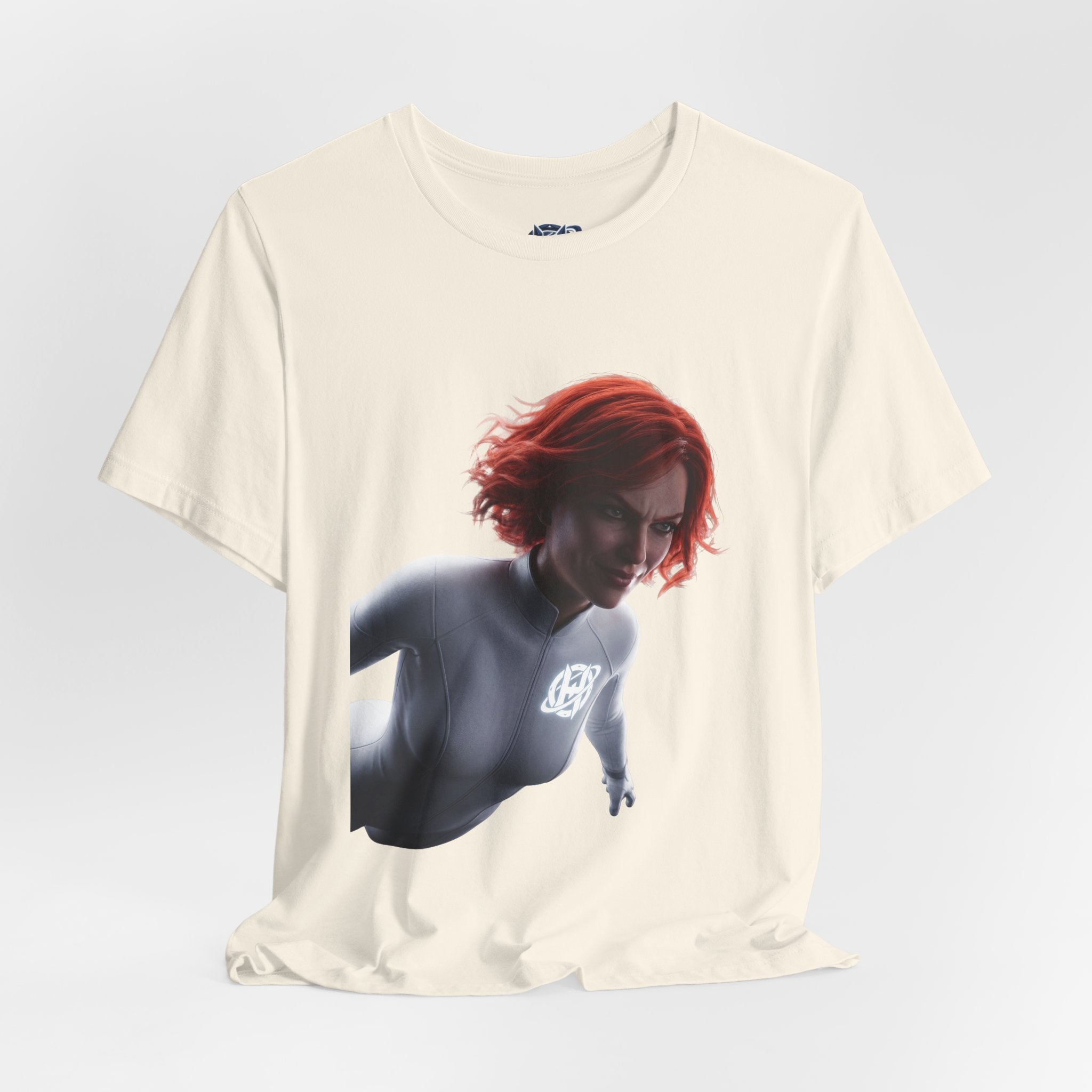 Superhero Flight T-Shirt — Red-Haired Flying Hero Graphic Tee