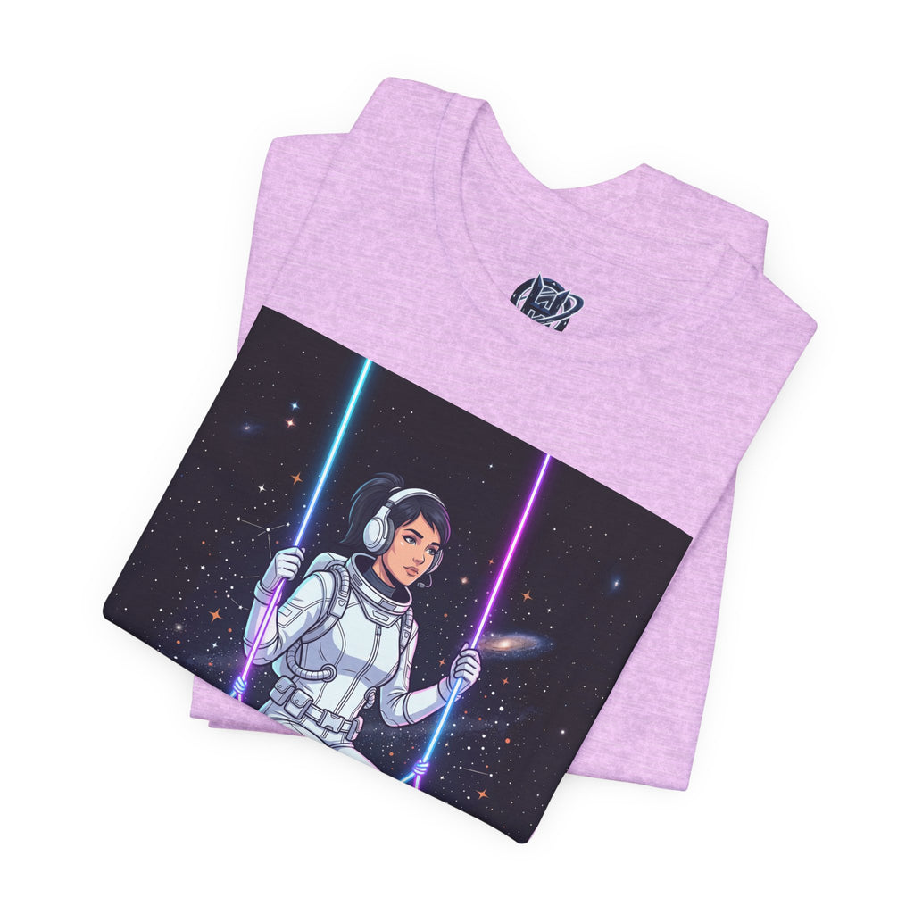Astronaut on Galaxy Swing T‑Shirt