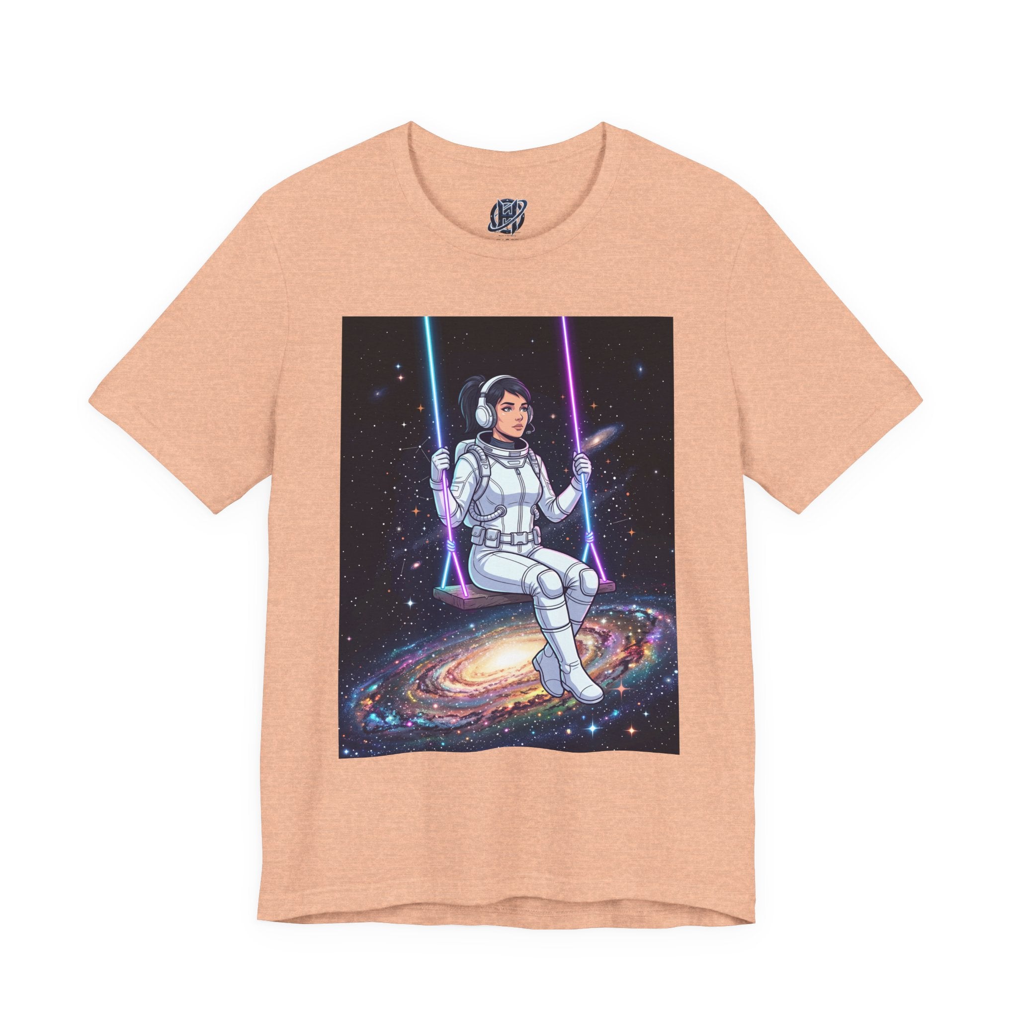 Astronaut on Galaxy Swing T‑Shirt