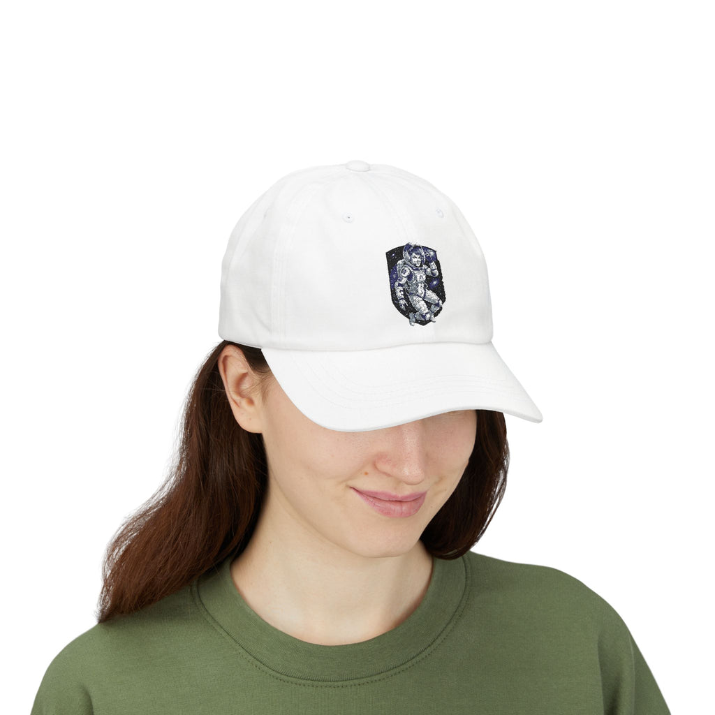 "Celestial Empress: Premium Female Astronaut Embroidered Cap"