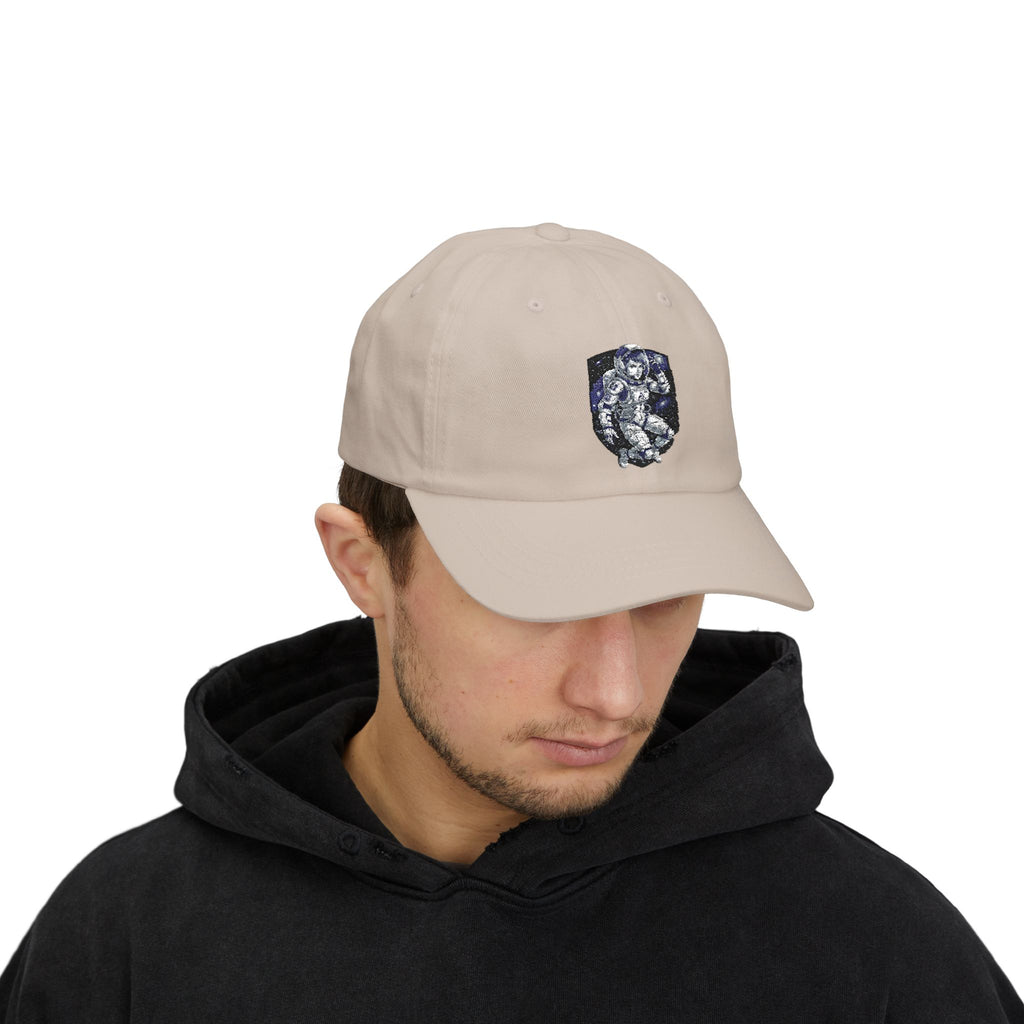 "Celestial Empress: Premium Female Astronaut Embroidered Cap"
