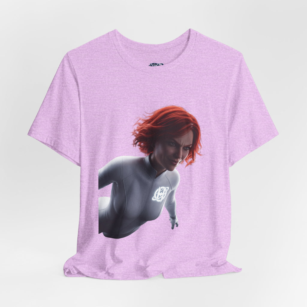 Superhero Flight T-Shirt — Red-Haired Flying Hero Graphic Tee