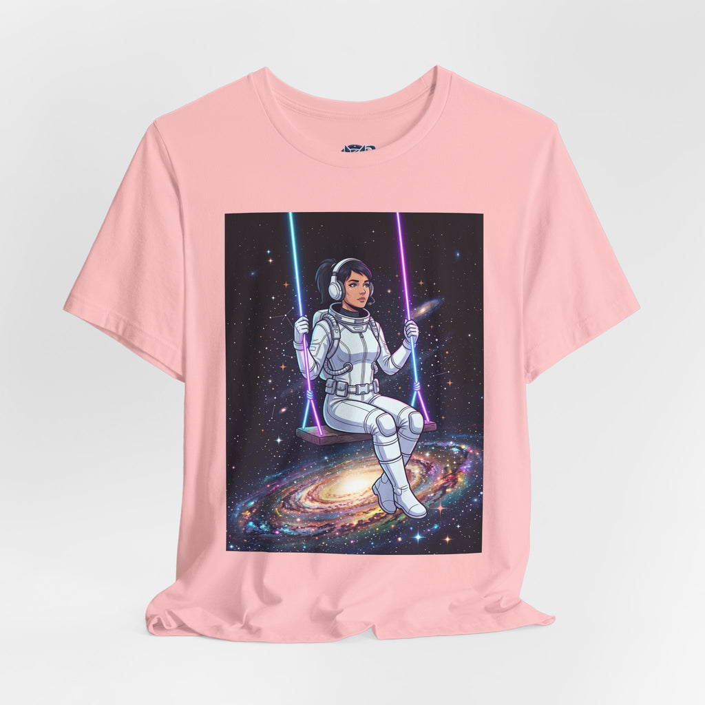 Astronaut on Galaxy Swing T‑Shirt