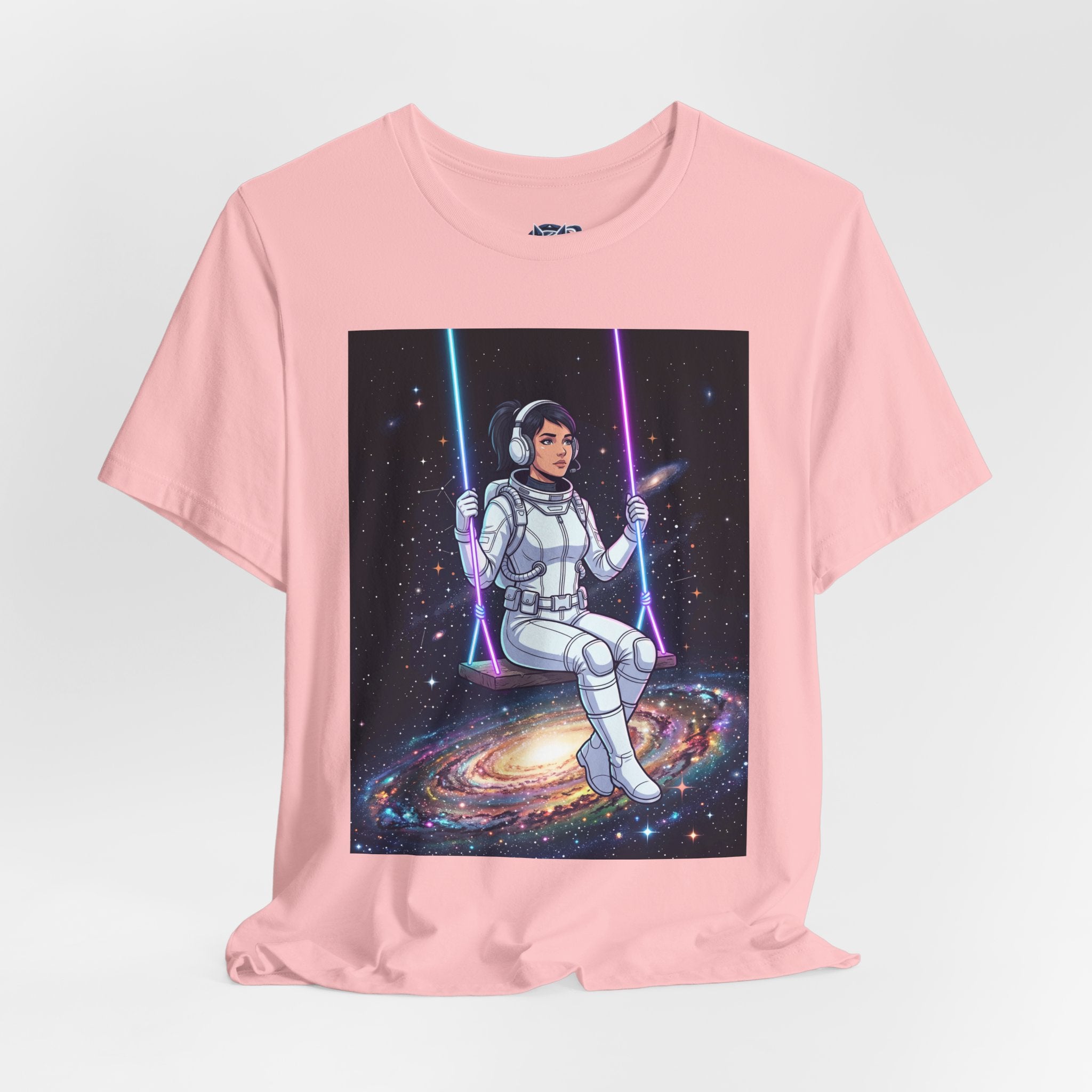 Astronaut on Galaxy Swing T‑Shirt