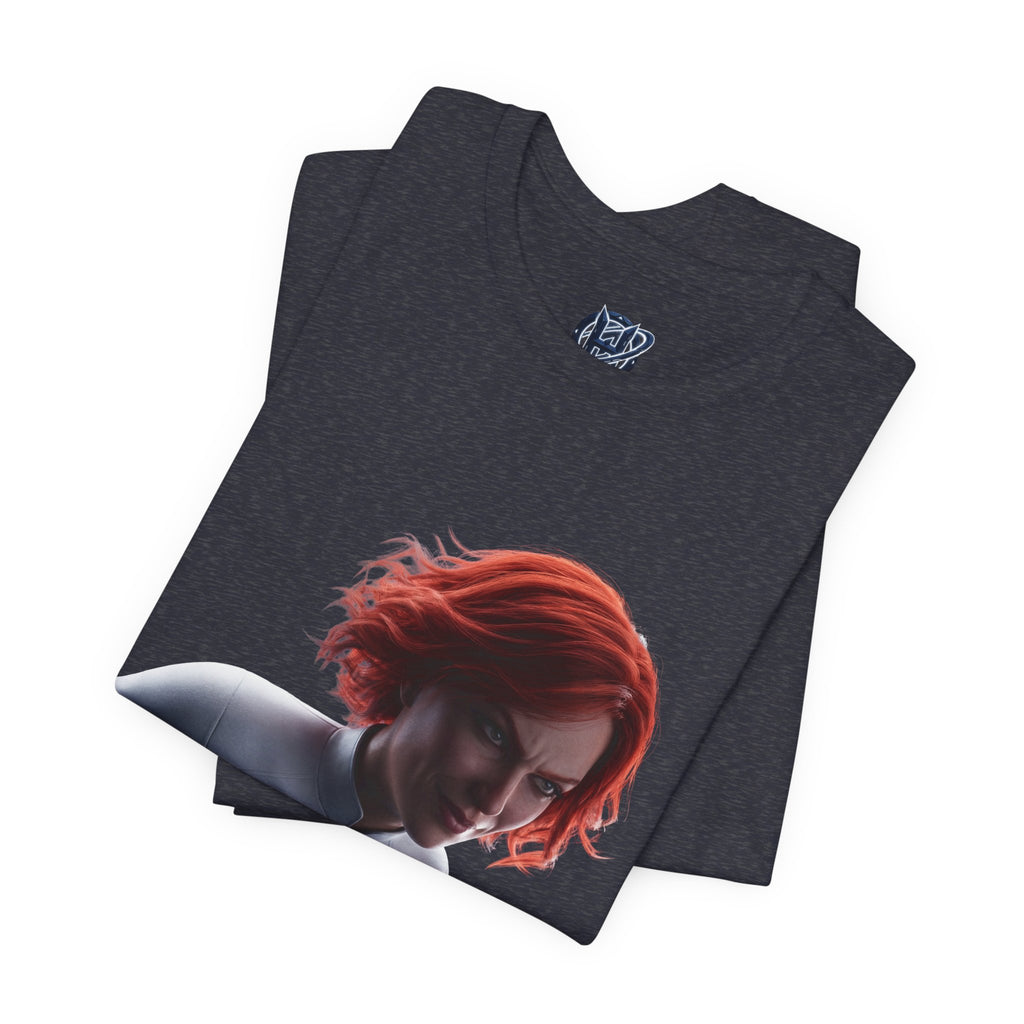 Superhero Flight T-Shirt — Red-Haired Flying Hero Graphic Tee