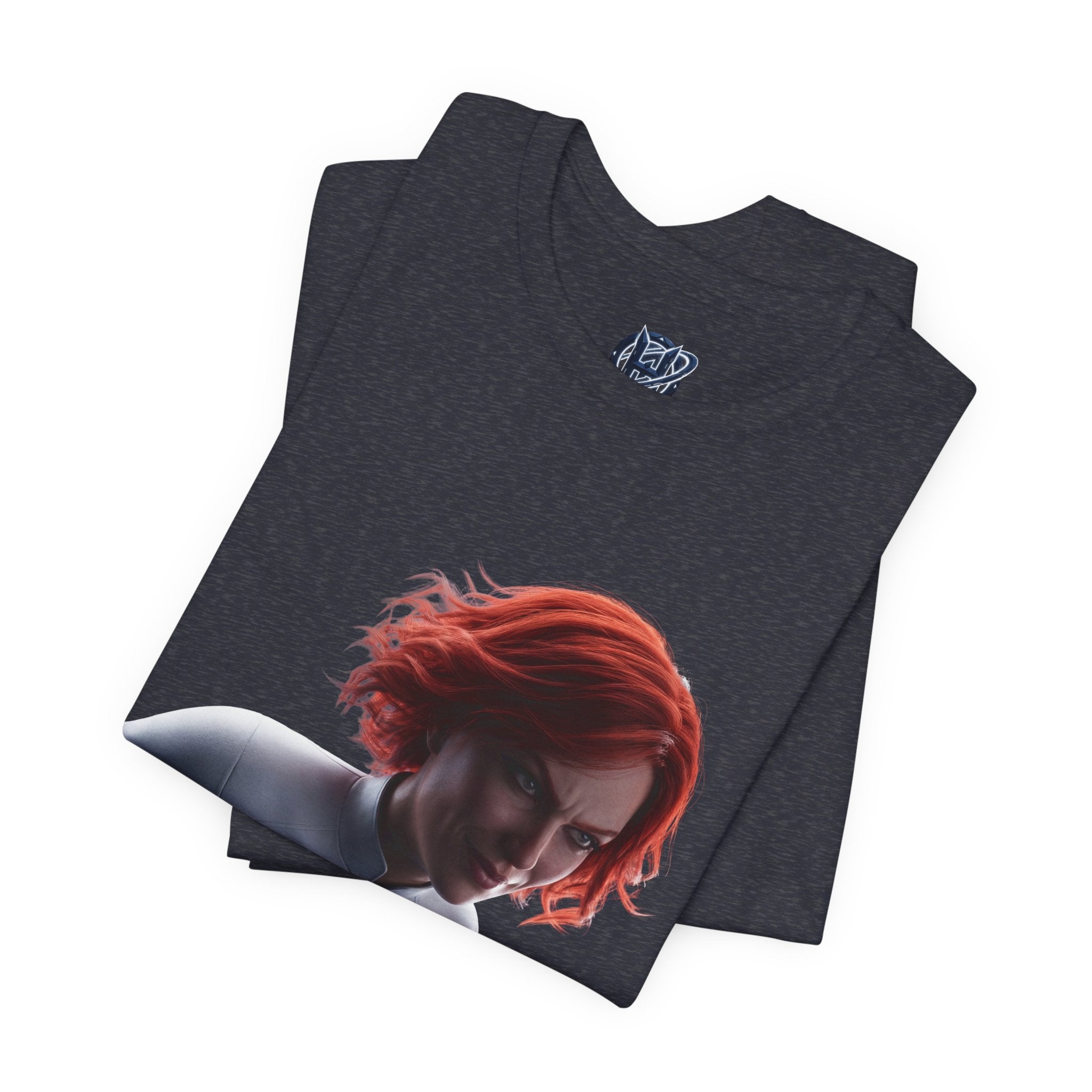 Superhero Flight T-Shirt — Red-Haired Flying Hero Graphic Tee