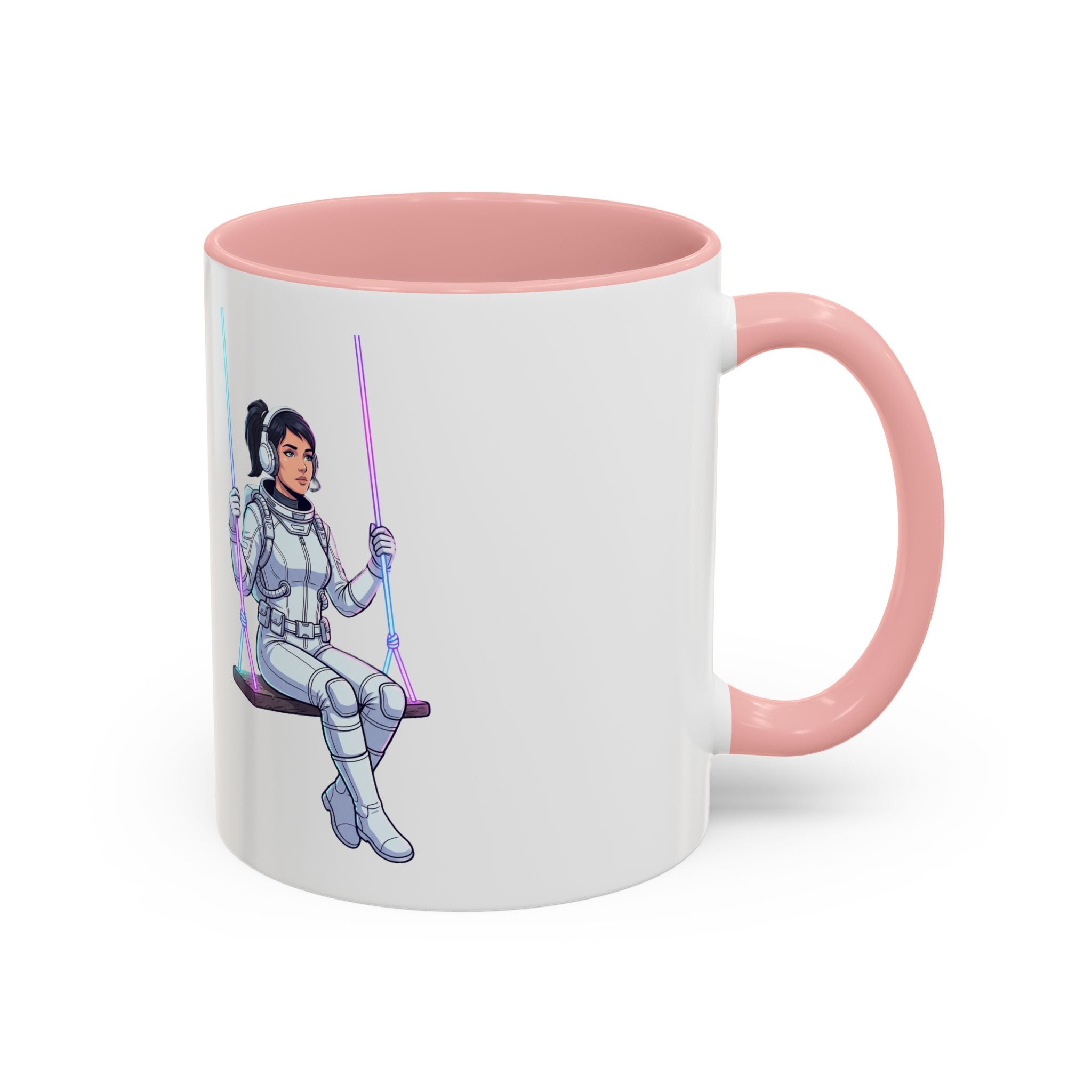 "Galactic Soulmates: Matching Astronaut Couple Mug Set"