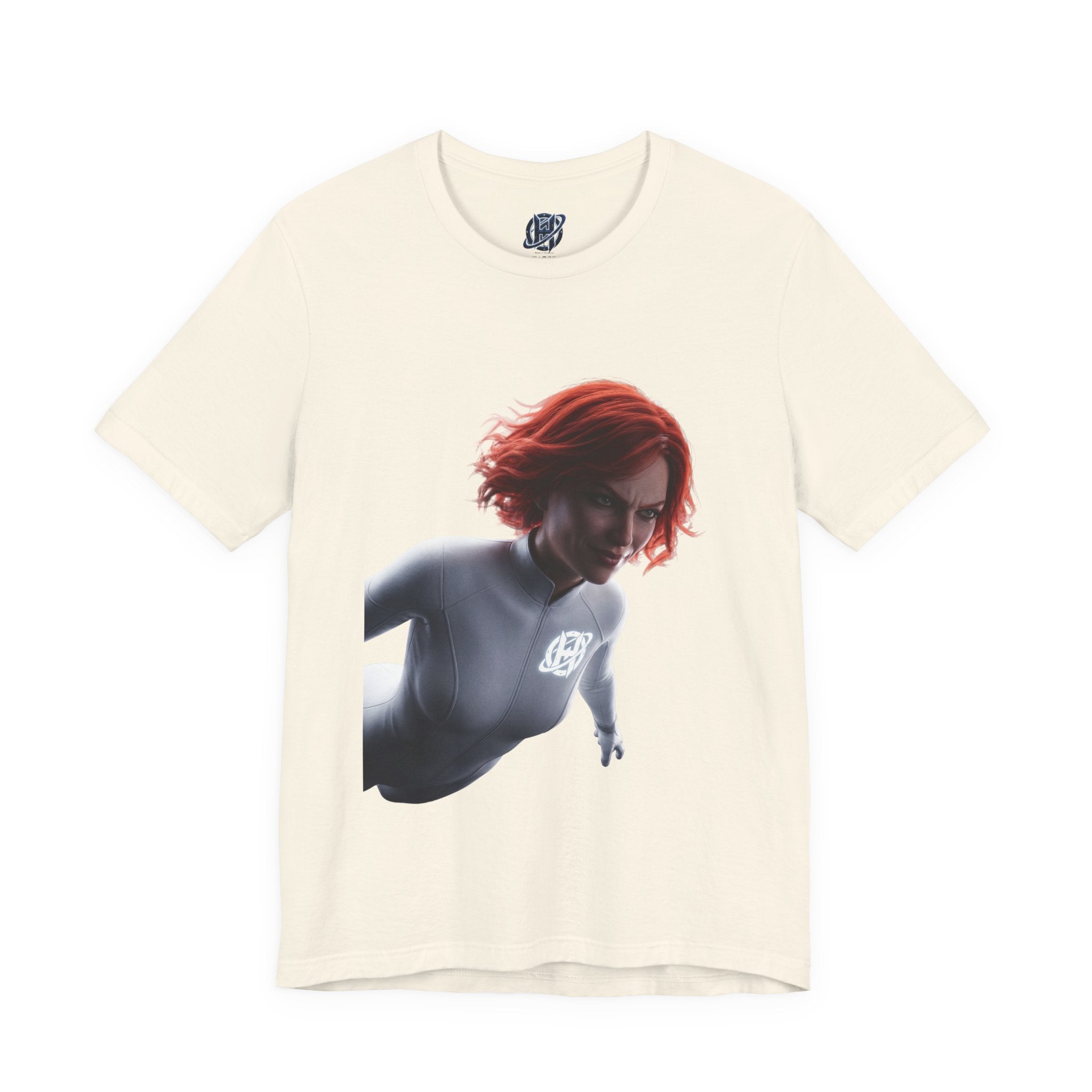 Superhero Flight T-Shirt — Red-Haired Flying Hero Graphic Tee
