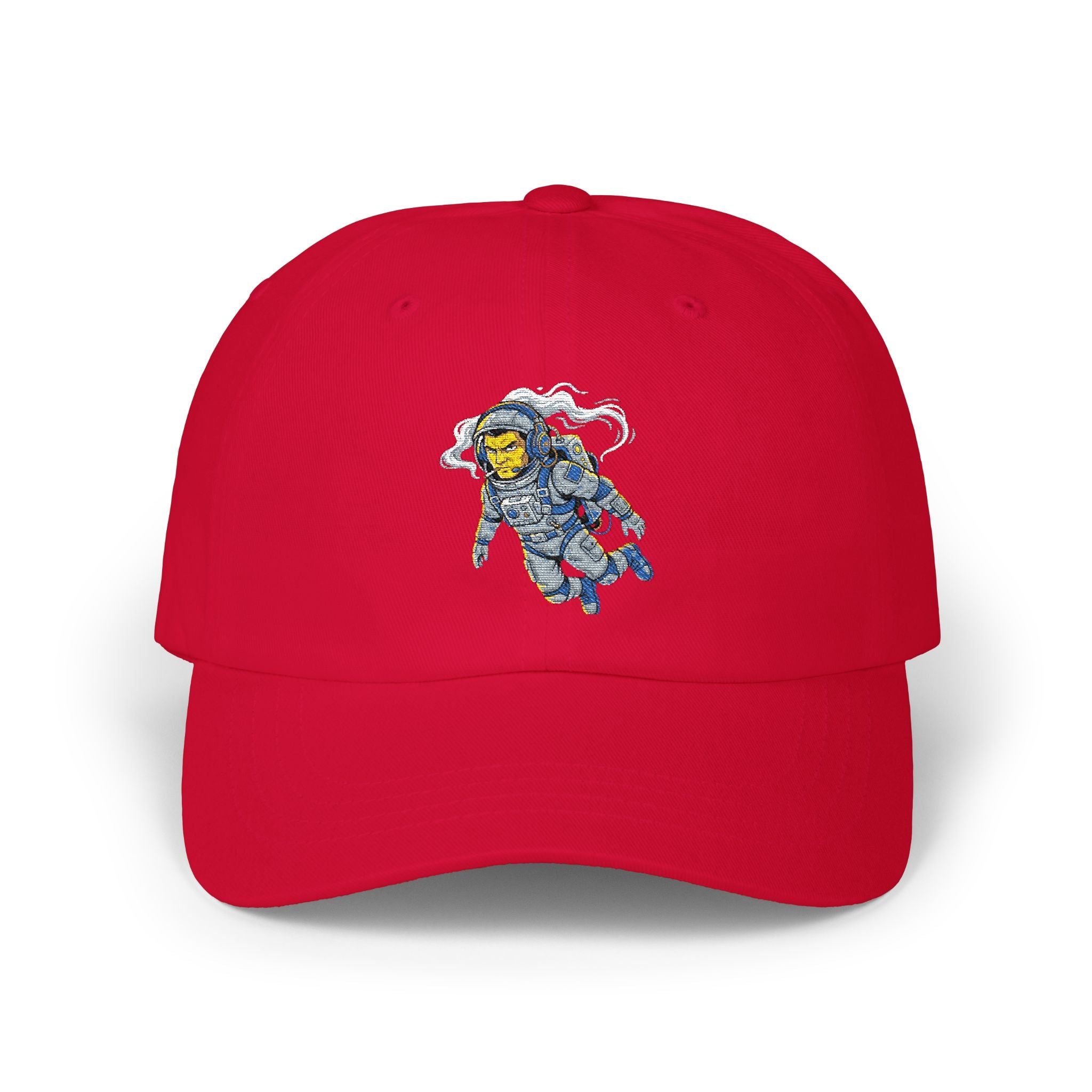 "Cosmic Command: Premium Embroidered Astronaut Dad Hat"