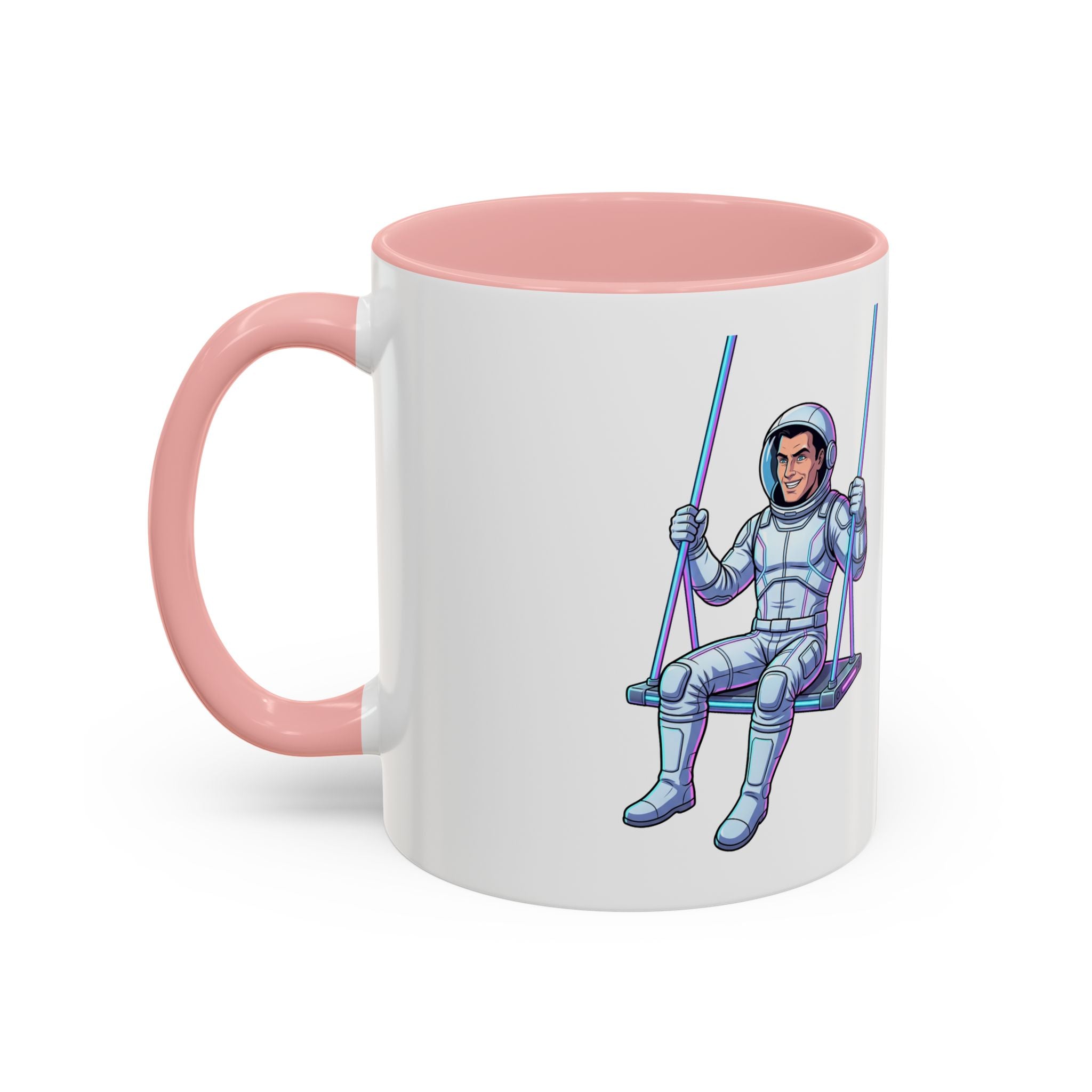 "Galactic Soulmates: Matching Astronaut Couple Mug Set"