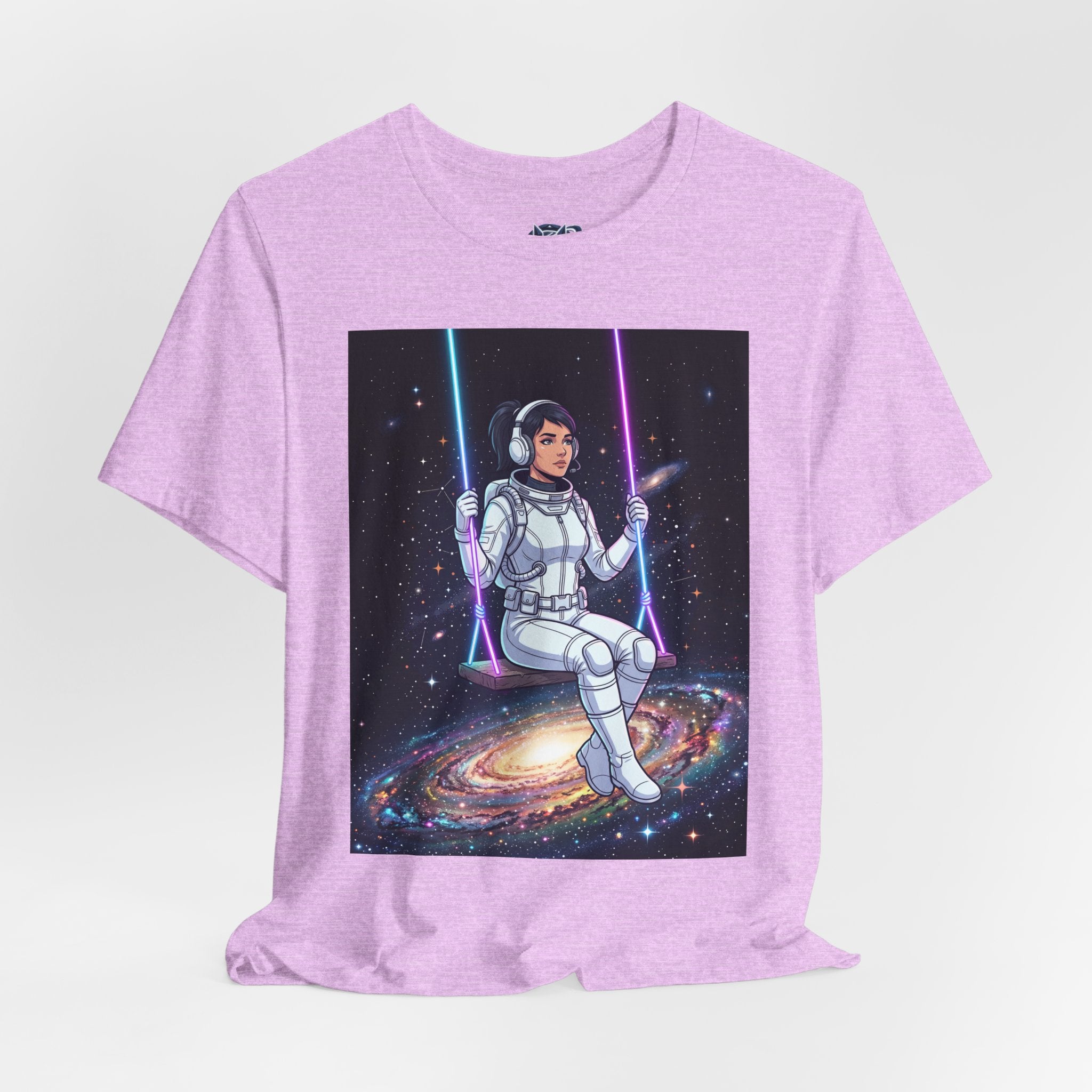 Astronaut on Galaxy Swing T‑Shirt
