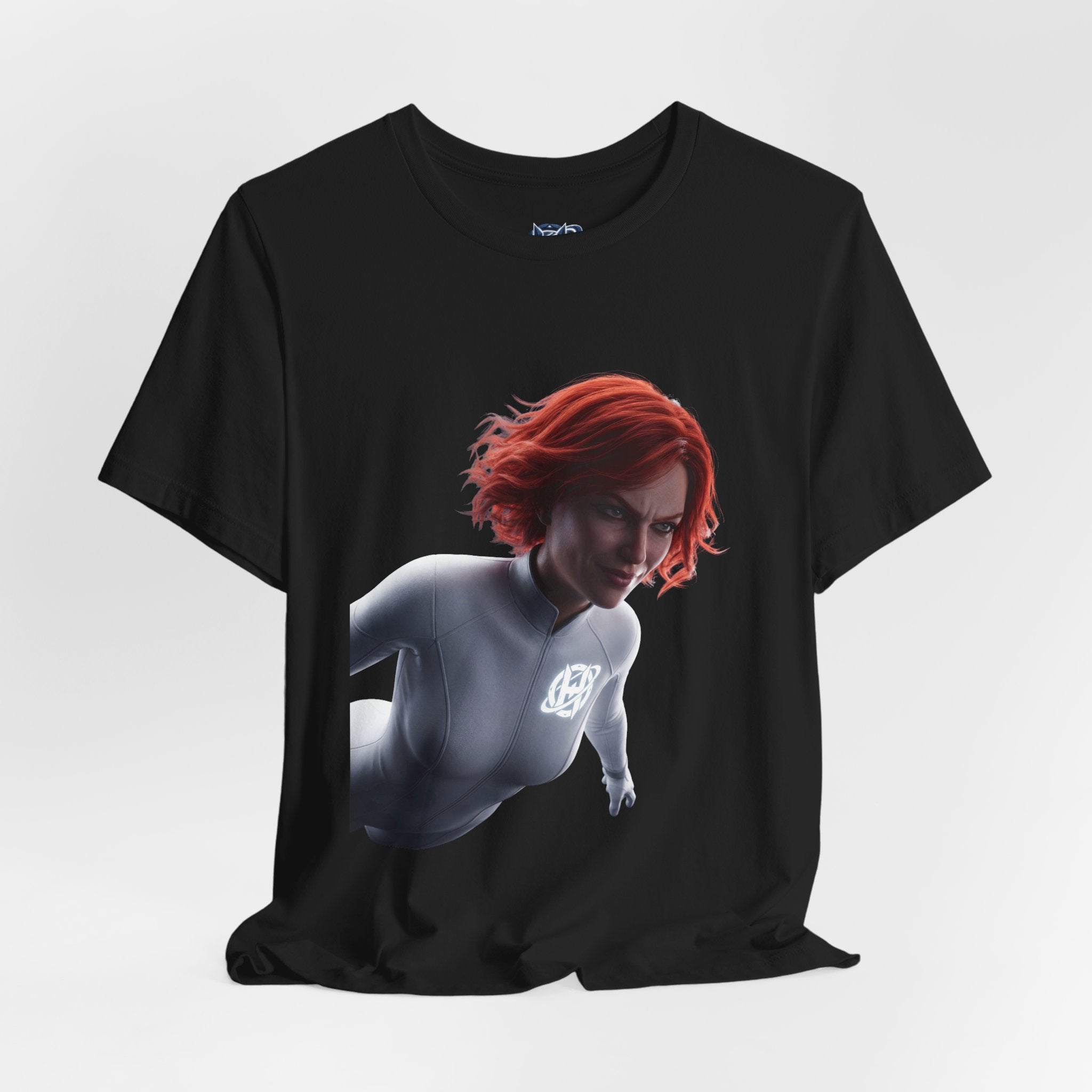 Superhero Flight T-Shirt — Red-Haired Flying Hero Graphic Tee