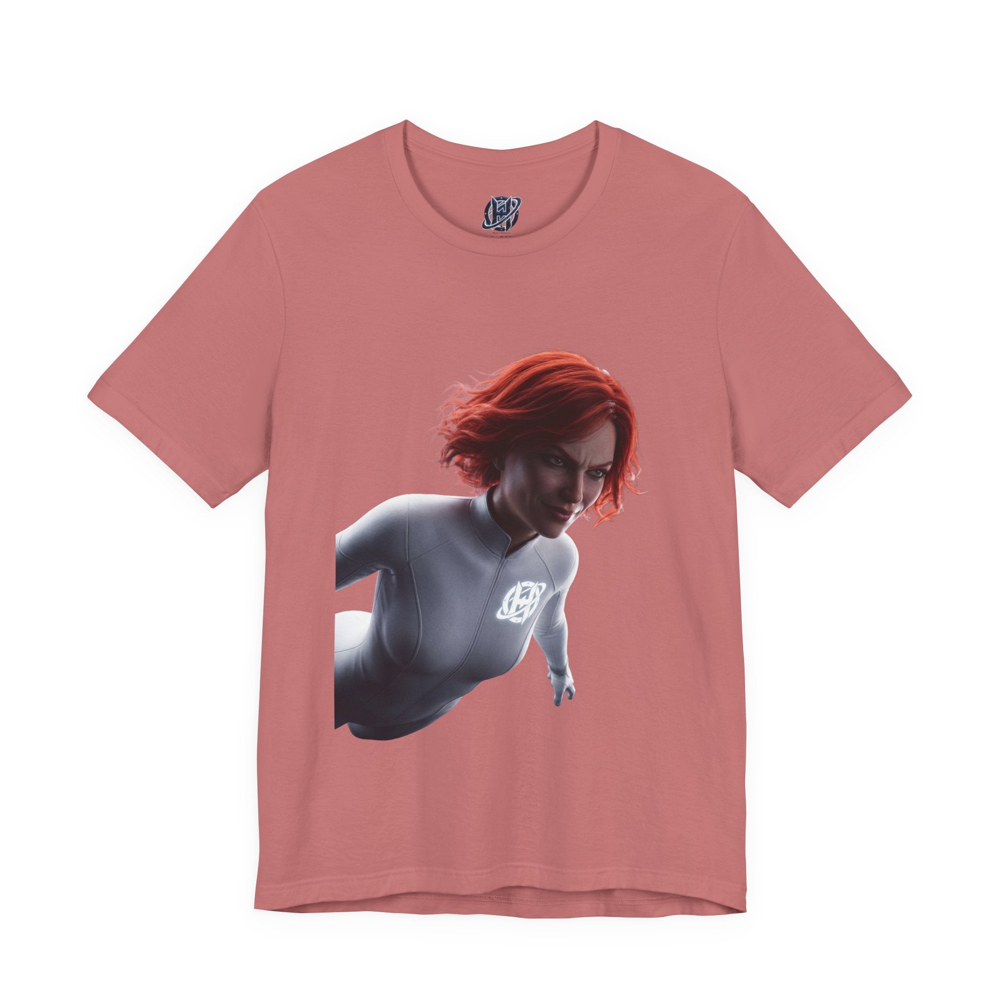 Superhero Flight T-Shirt — Red-Haired Flying Hero Graphic Tee